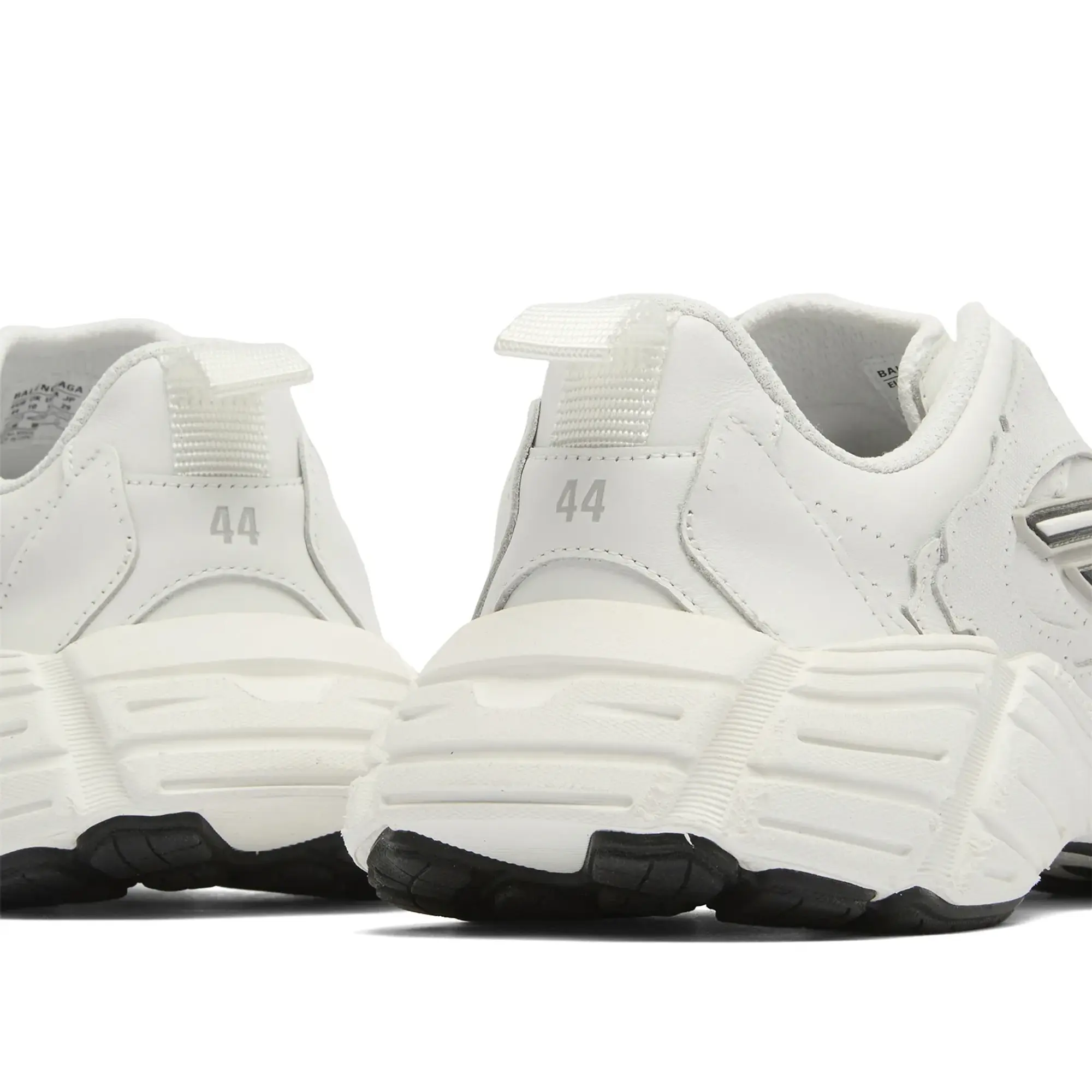 Balenciaga Men's Monday Leather Sneaker White / Black / Grey