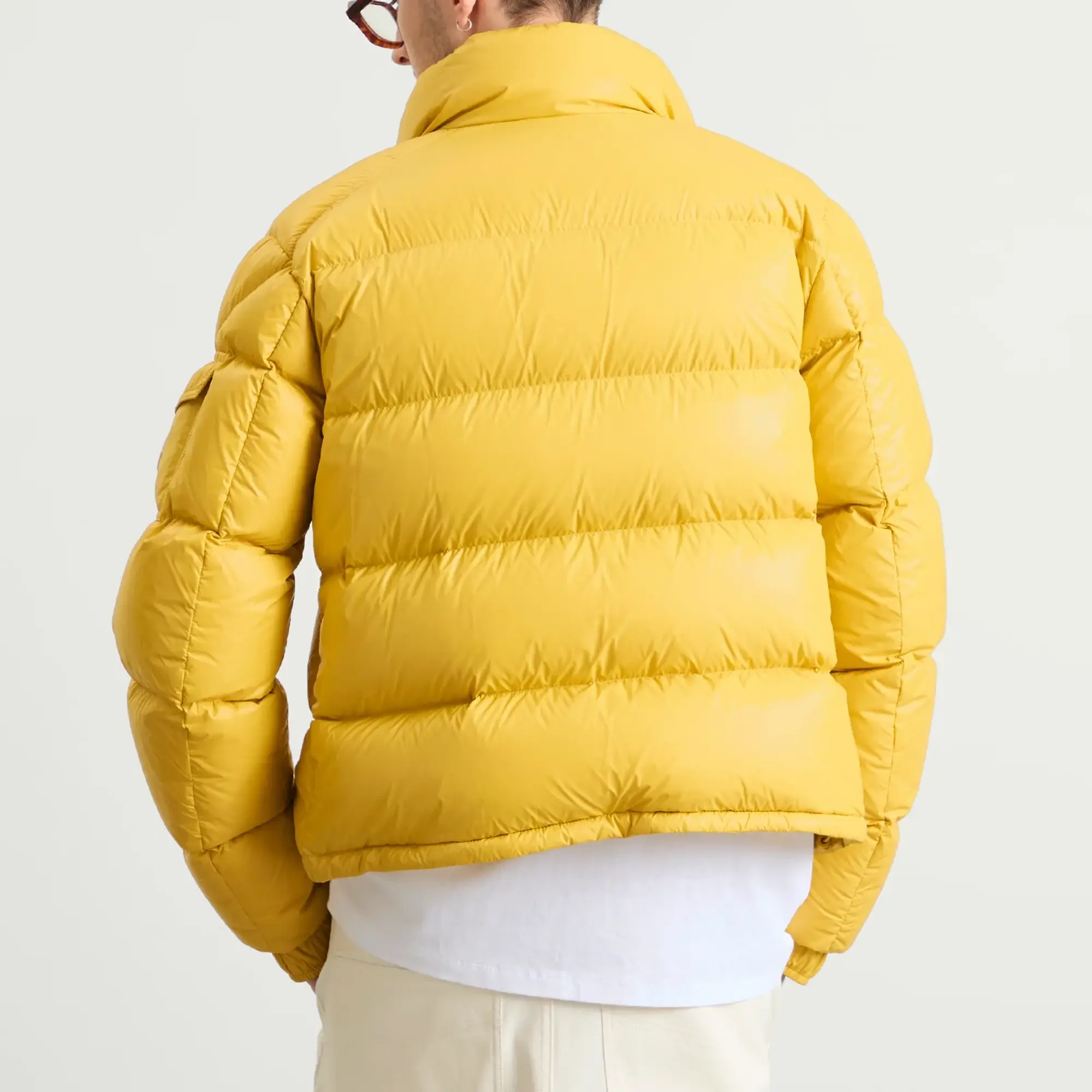 Moncler Men's Levitha Cropped Jacket Yellow