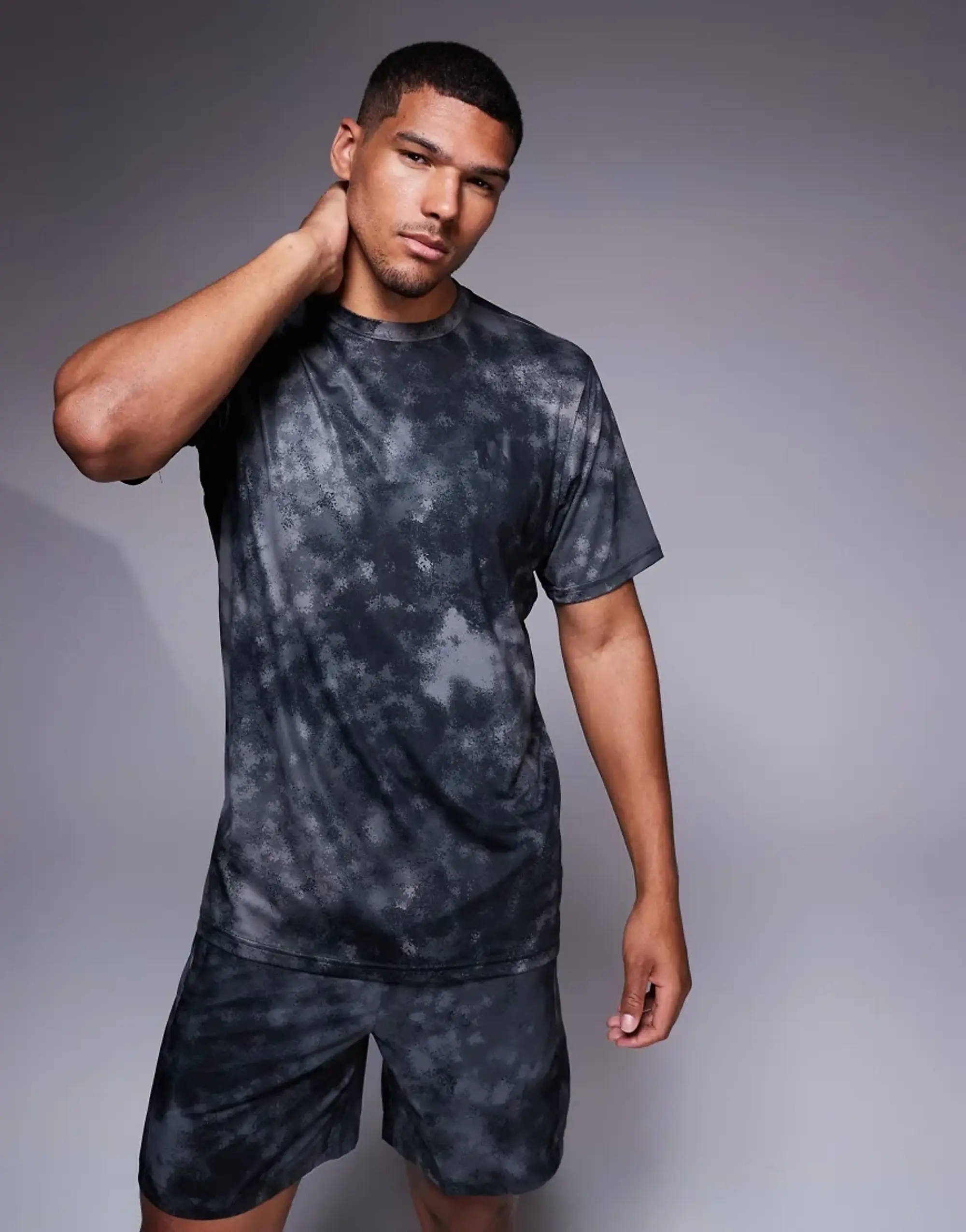Adidas Train Essentials Seasonal All Over Print Short Sleeve T-shirt