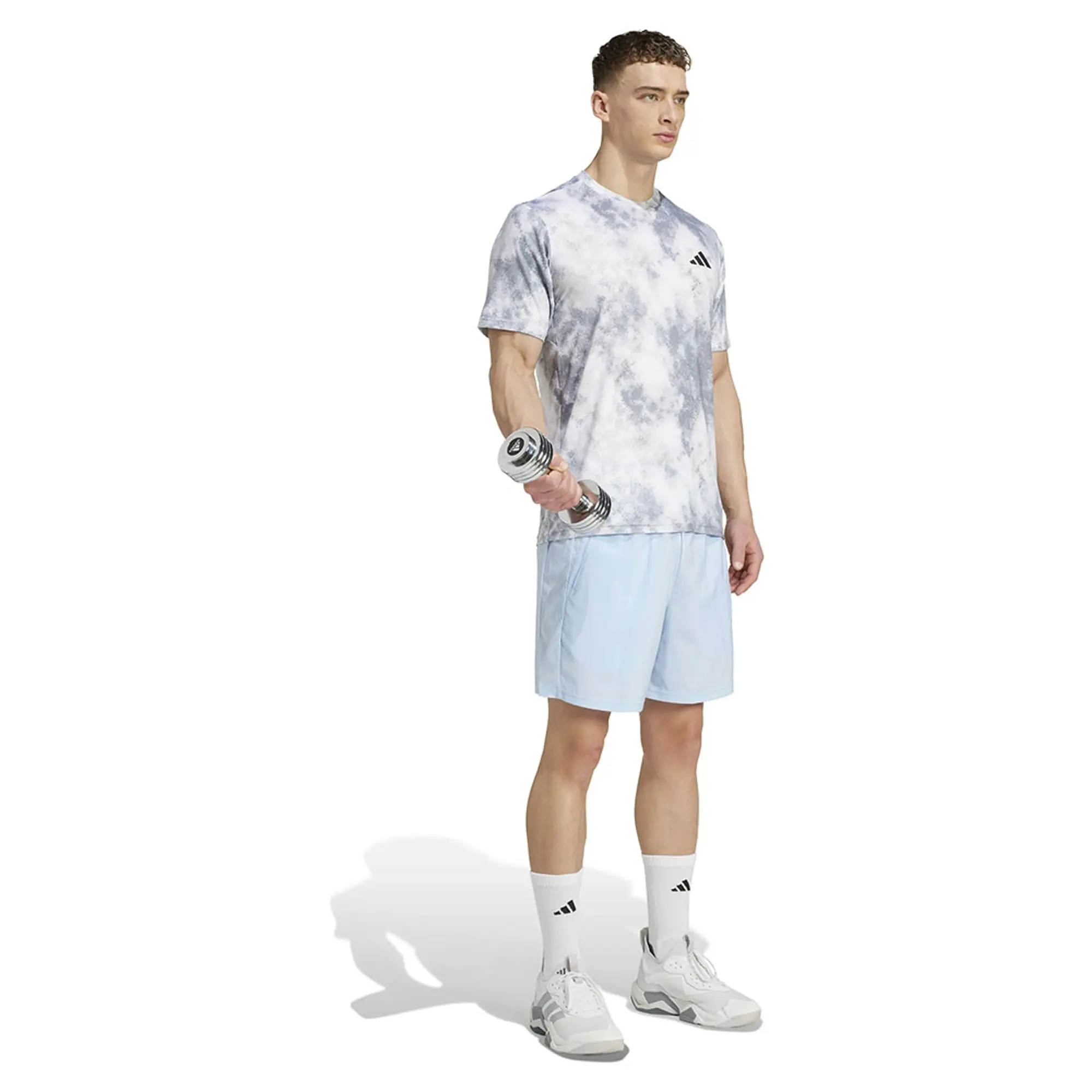 Adidas Train Essentials Seasonal All Over Print Short Sleeve T-shirt