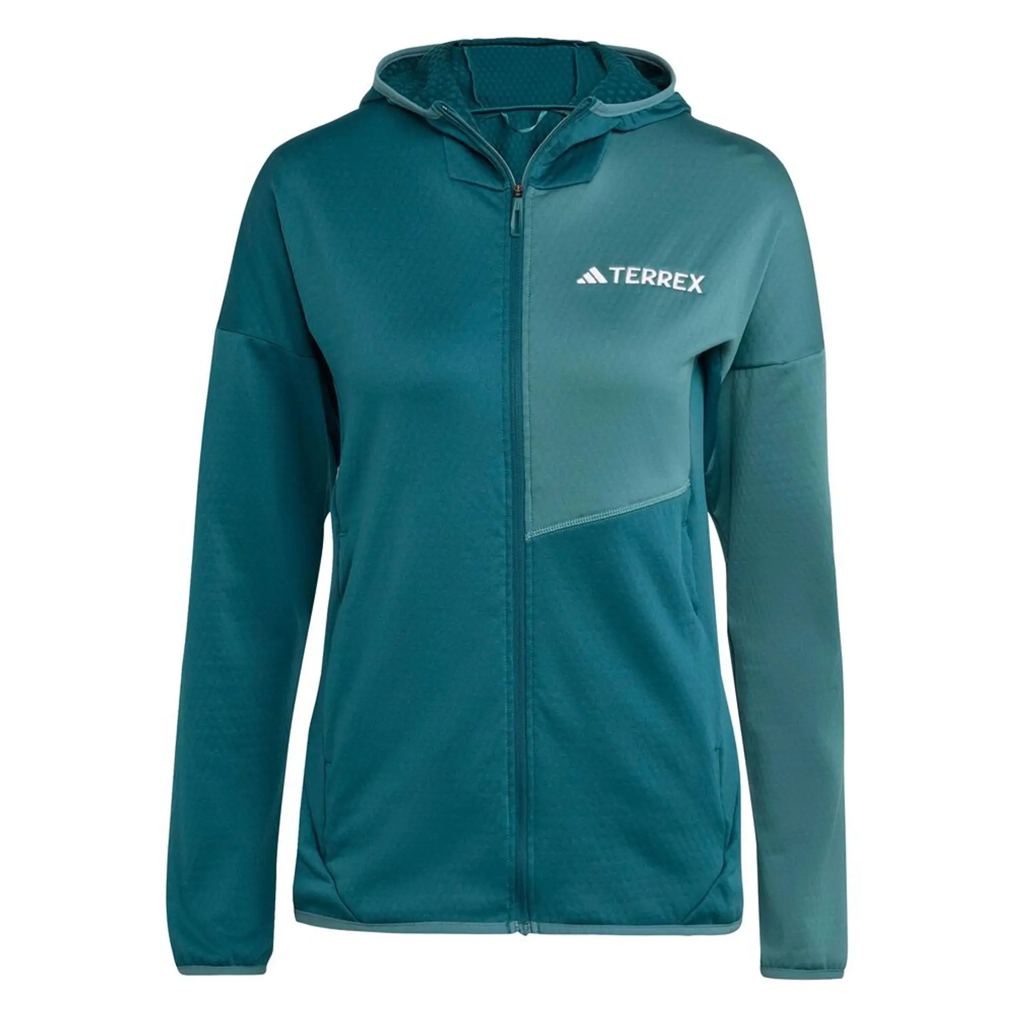 adidas Terrex XPR Light Fleece Running Jacket Women - Green, Dark Green