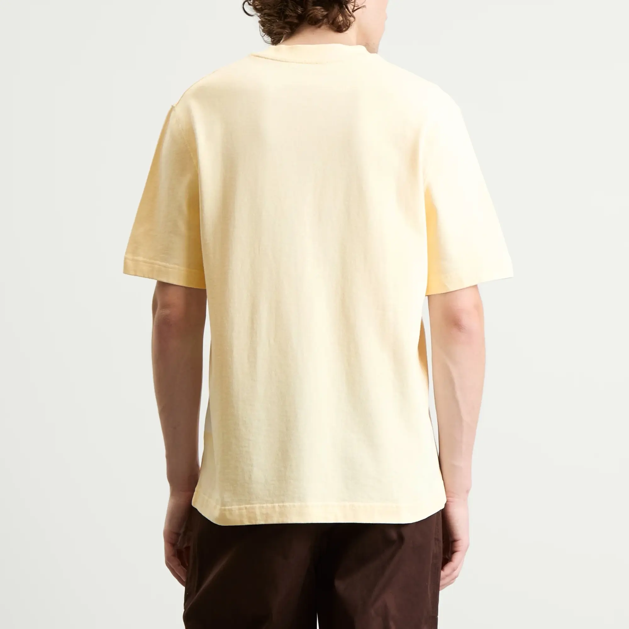 Jacquemus Men's Grosgrain Logo T-Shirt Beige