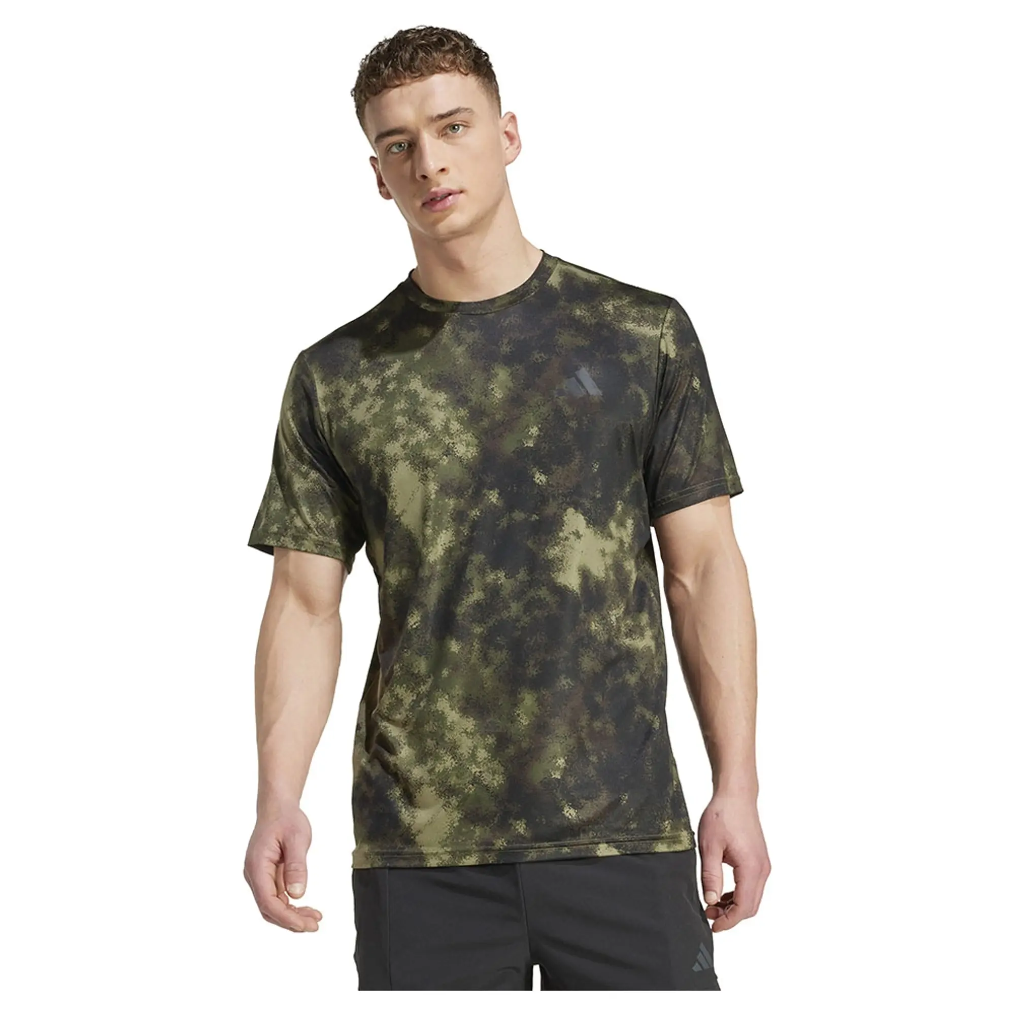 Adidas Train Essentials Seasonal All Over Print Short Sleeve T-shirt