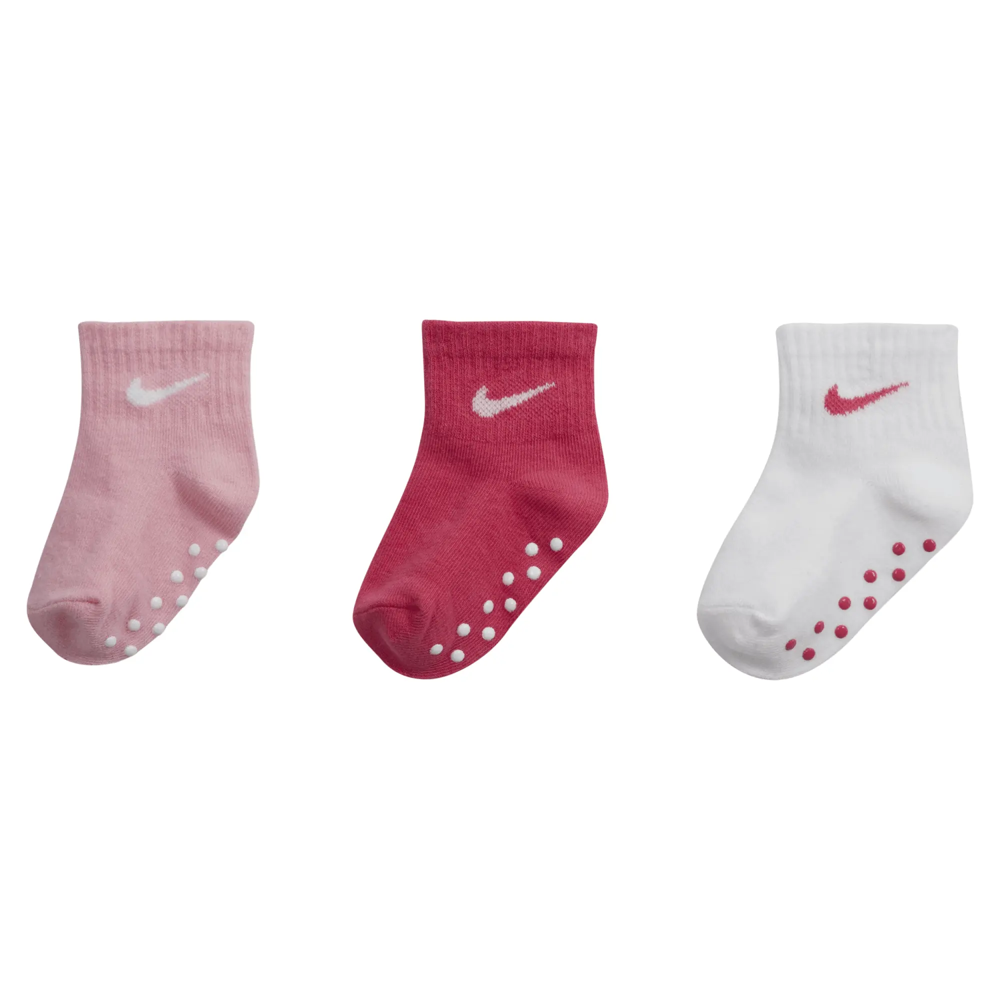 Nike Baby Swoosh Ankle Gripper Socks (3-Pairs) - Multi-Colour