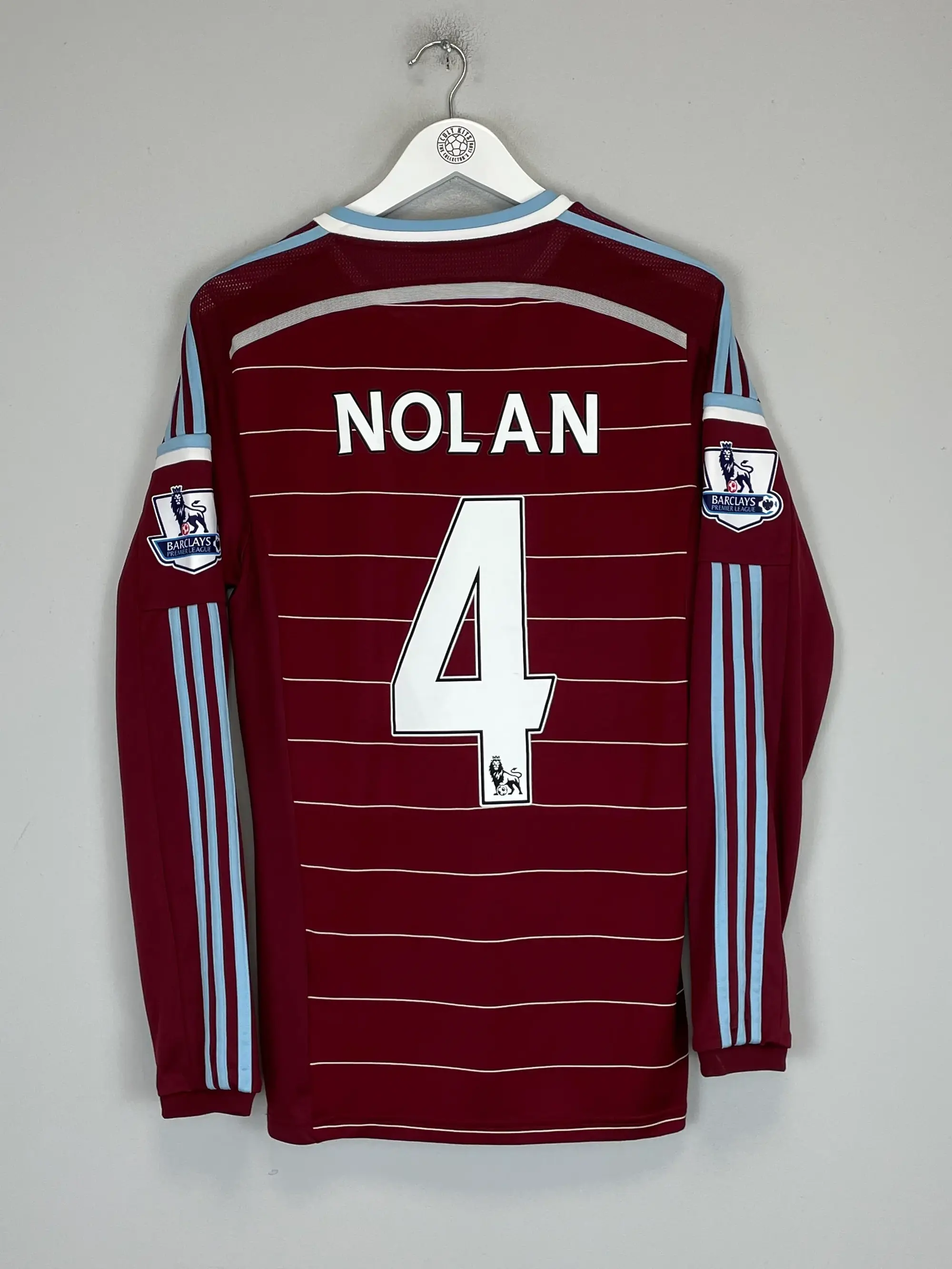 2014/15 WEST HAM NOLAN #4 L/S HOME SHIRT (M) ADIDAS | Cult Kits