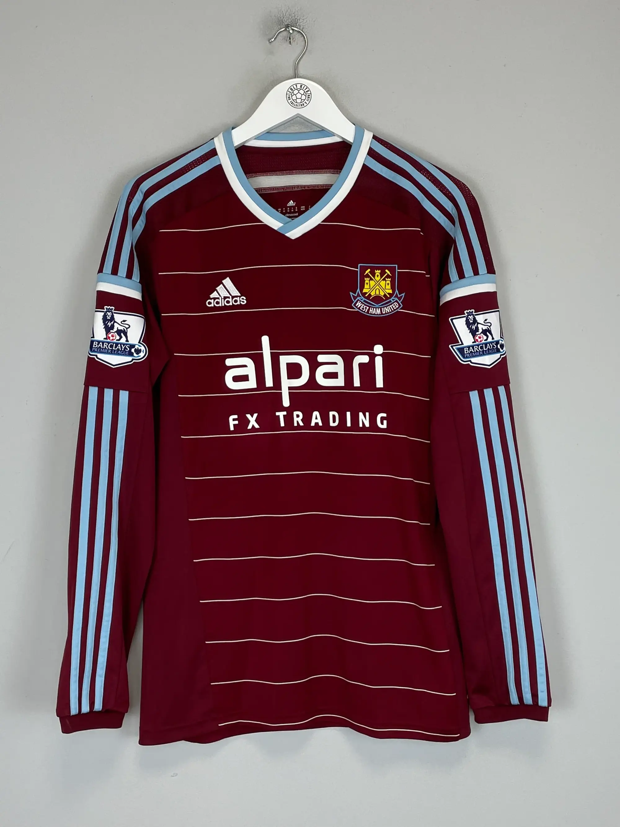 2014/15 WEST HAM NOLAN #4 L/S HOME SHIRT (M) ADIDAS | Cult Kits