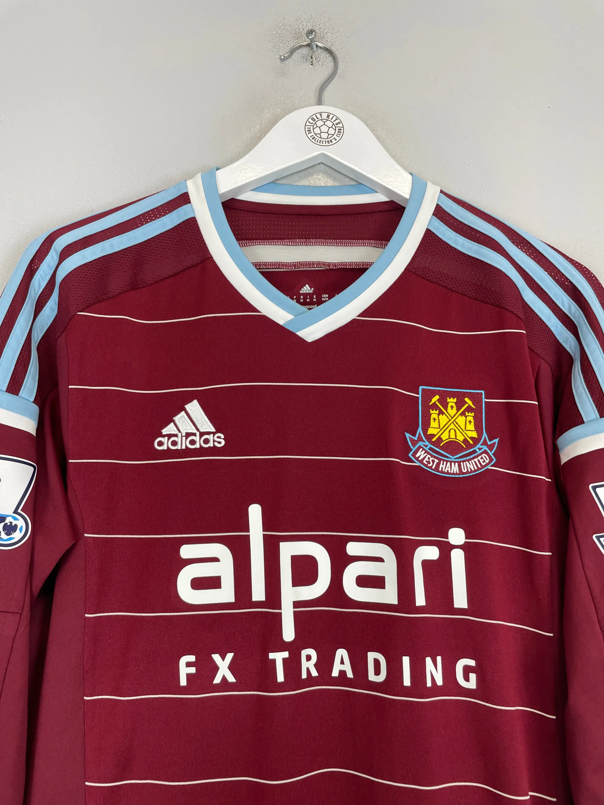 2014/15 WEST HAM NOLAN #4 L/S HOME SHIRT (M) ADIDAS | Cult Kits