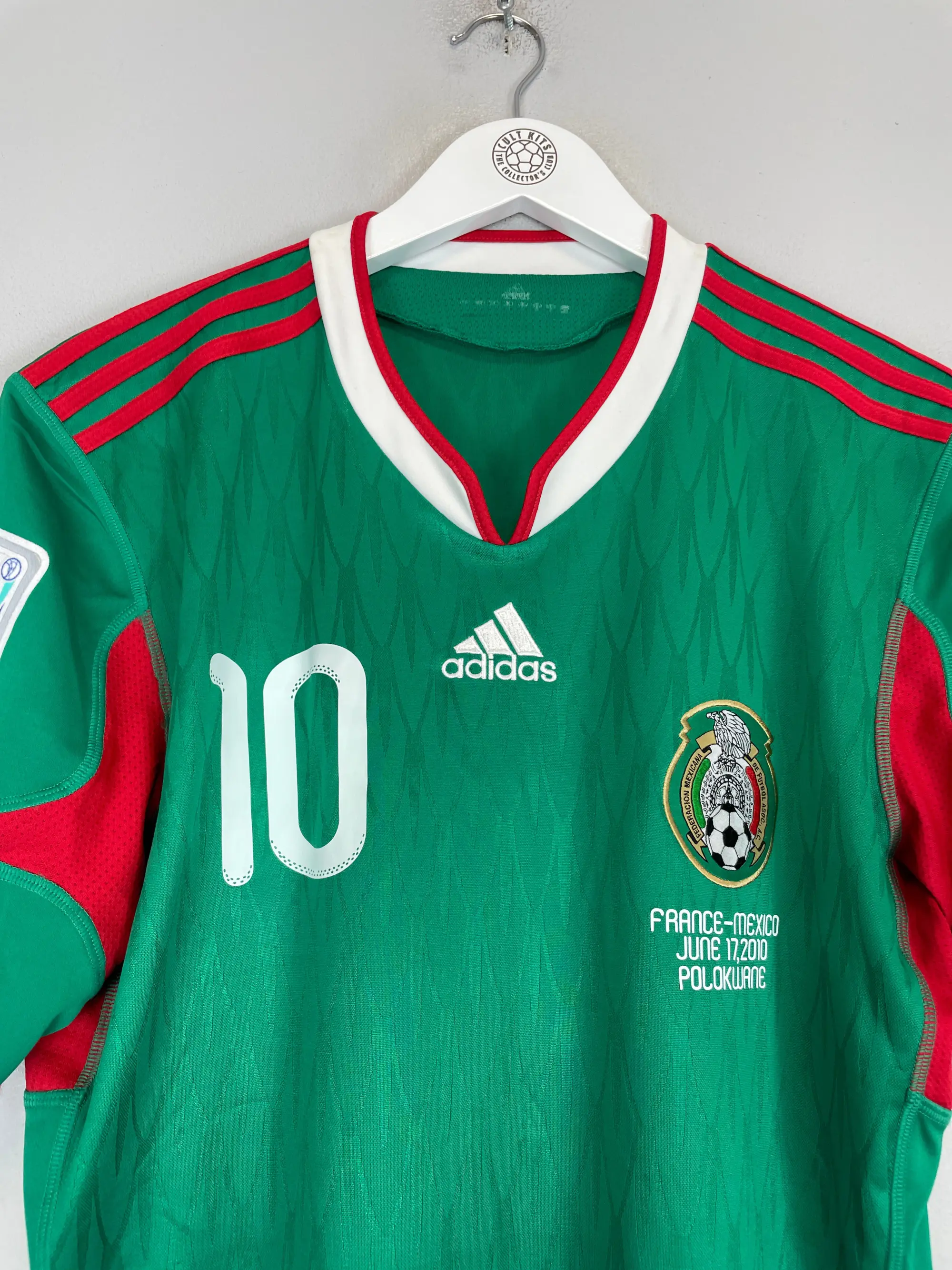 2010 MEXICO C.BLANCO #10 HOME SHIRT (M) ADIDAS | Cult Kits
