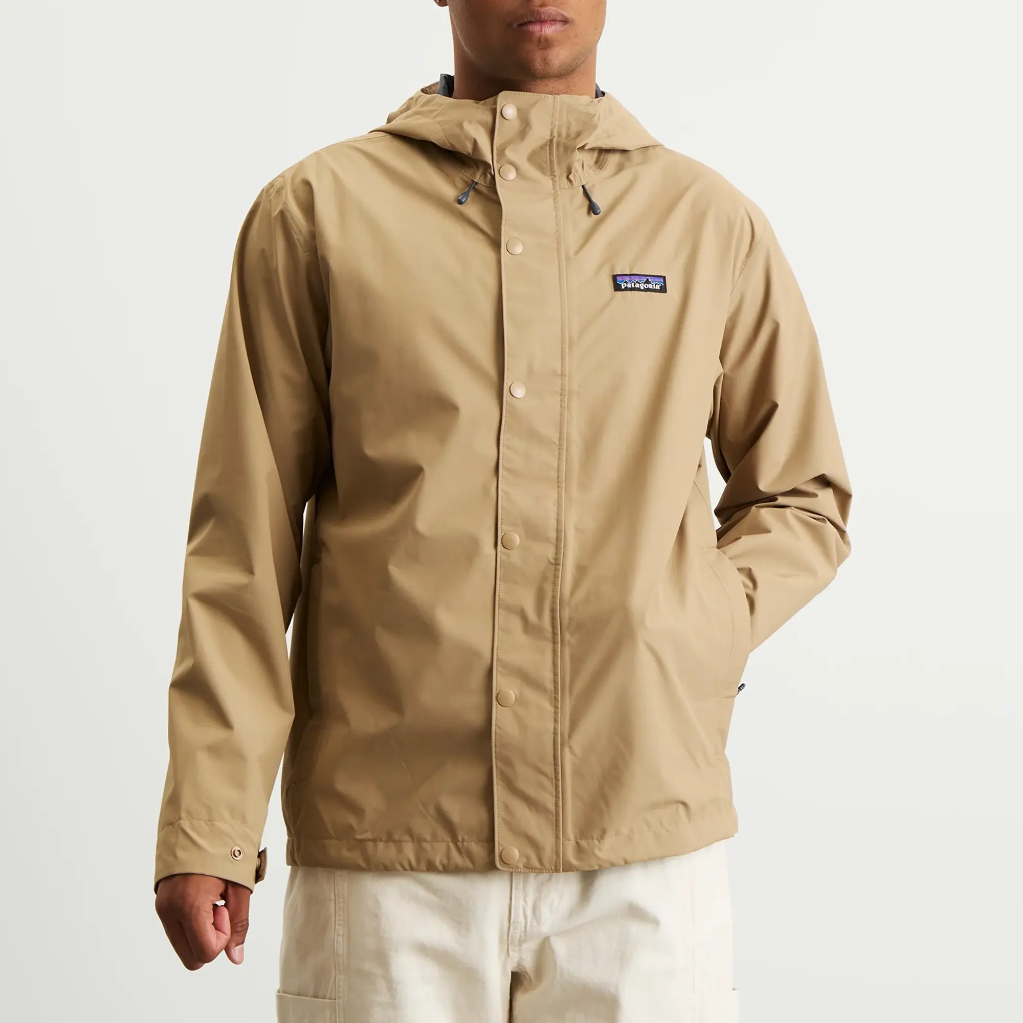 Patagonia Men's Jackson Glacier Rain Jacket Slab Khaki