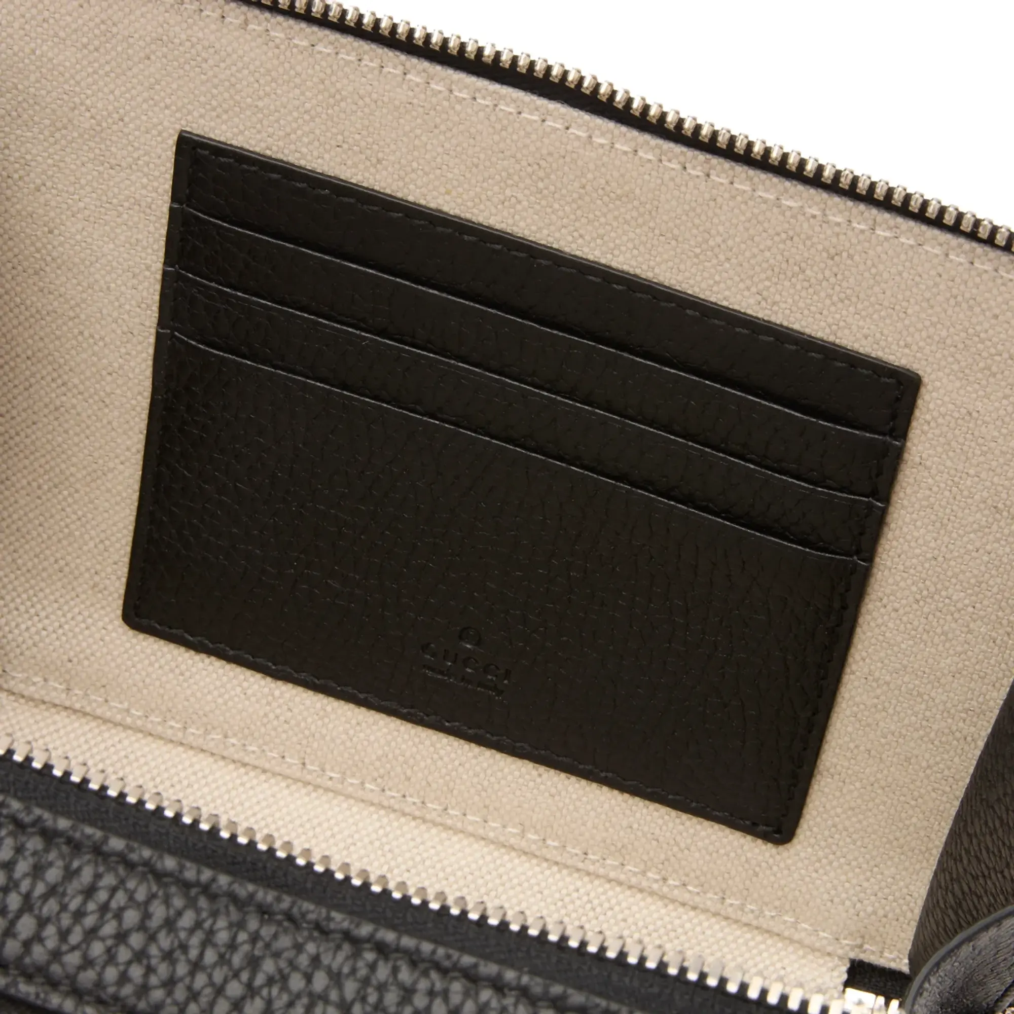 Gucci Men's GG Jumbo Leather Int 802 Mini Bag Black