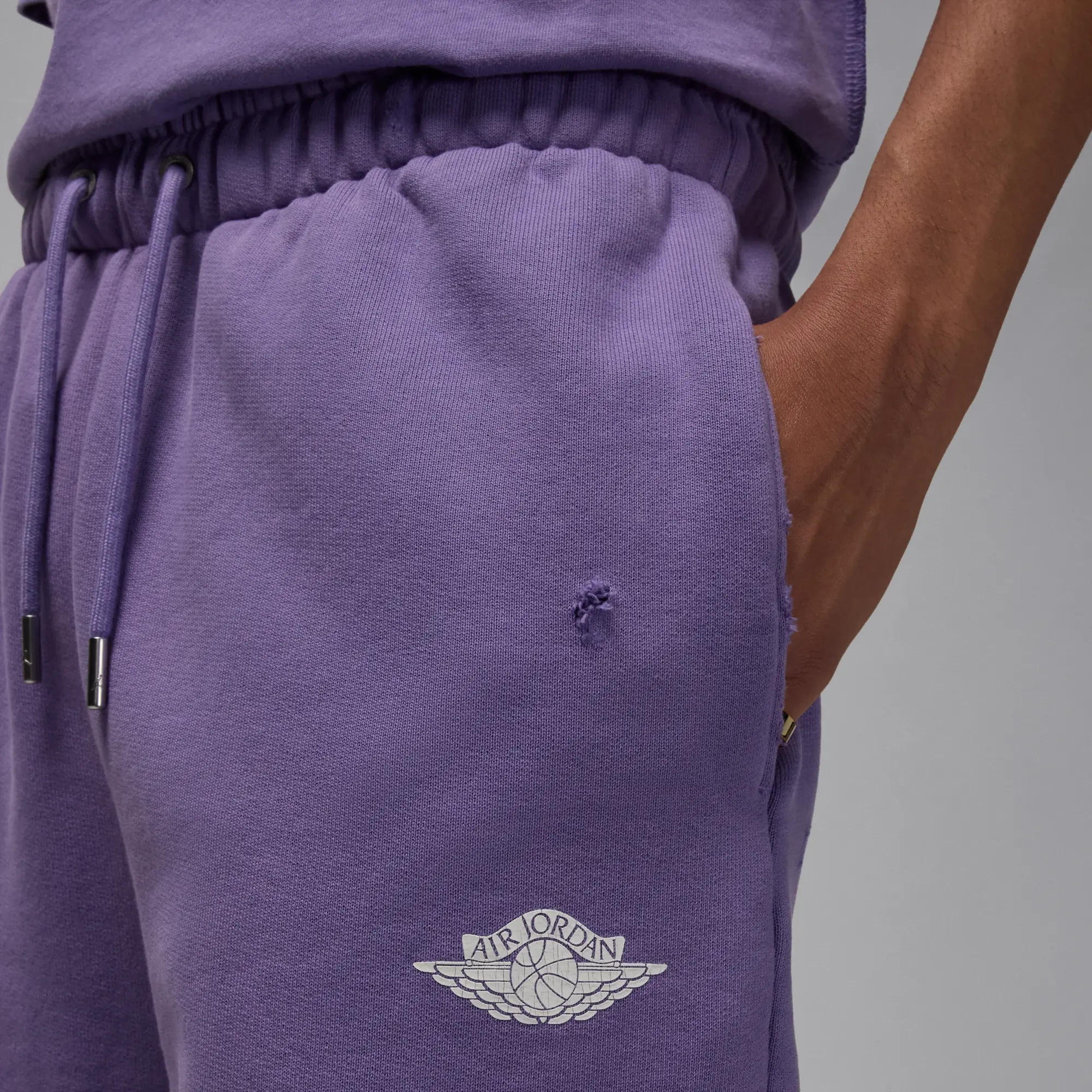 Nike Jordan Nike Air Jordan Rare Air Men's French Terry Shorts - Purple - Fleece