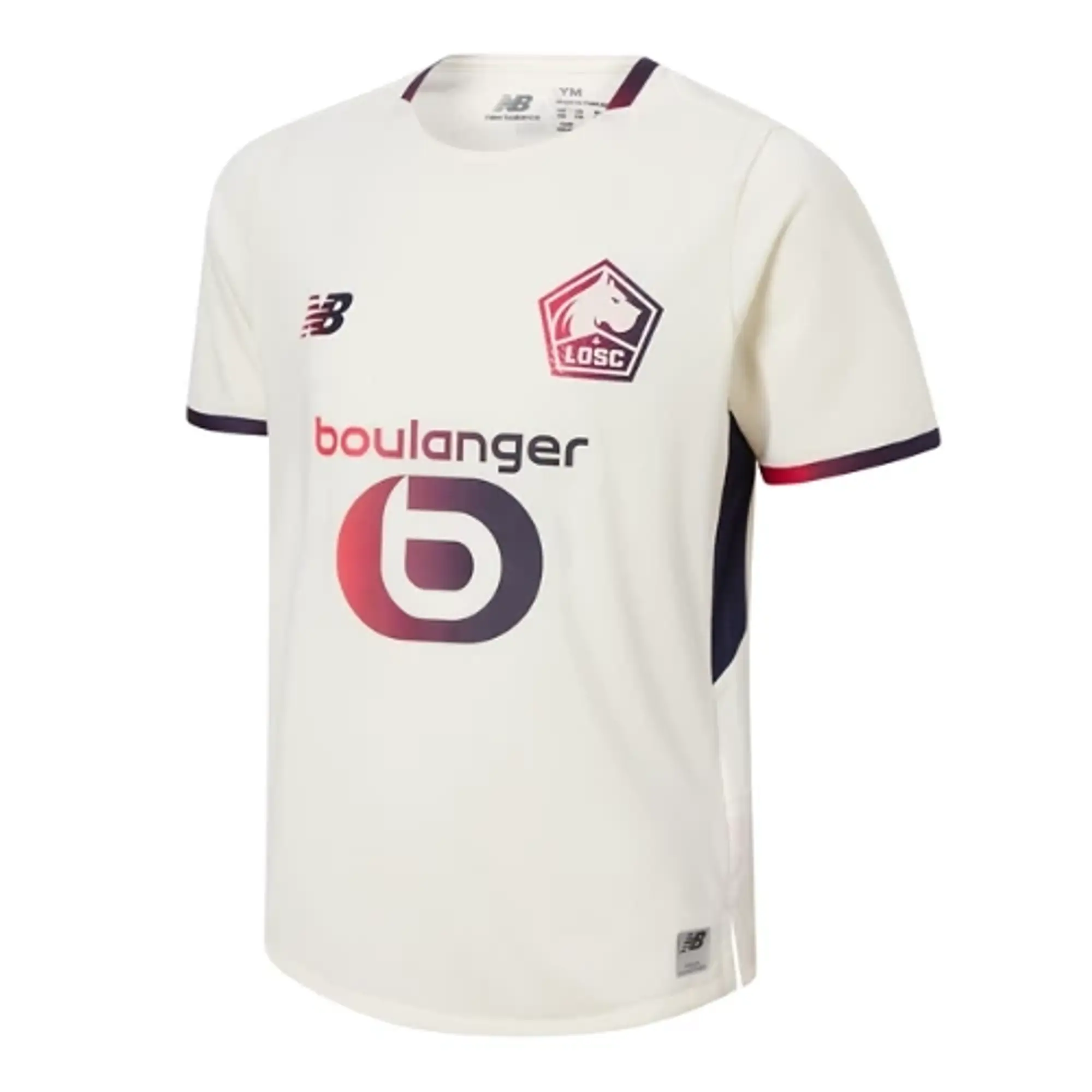 New Balance Kids' Lille LOSC Away Youth Short Sleeve Jersey in Black Polyester