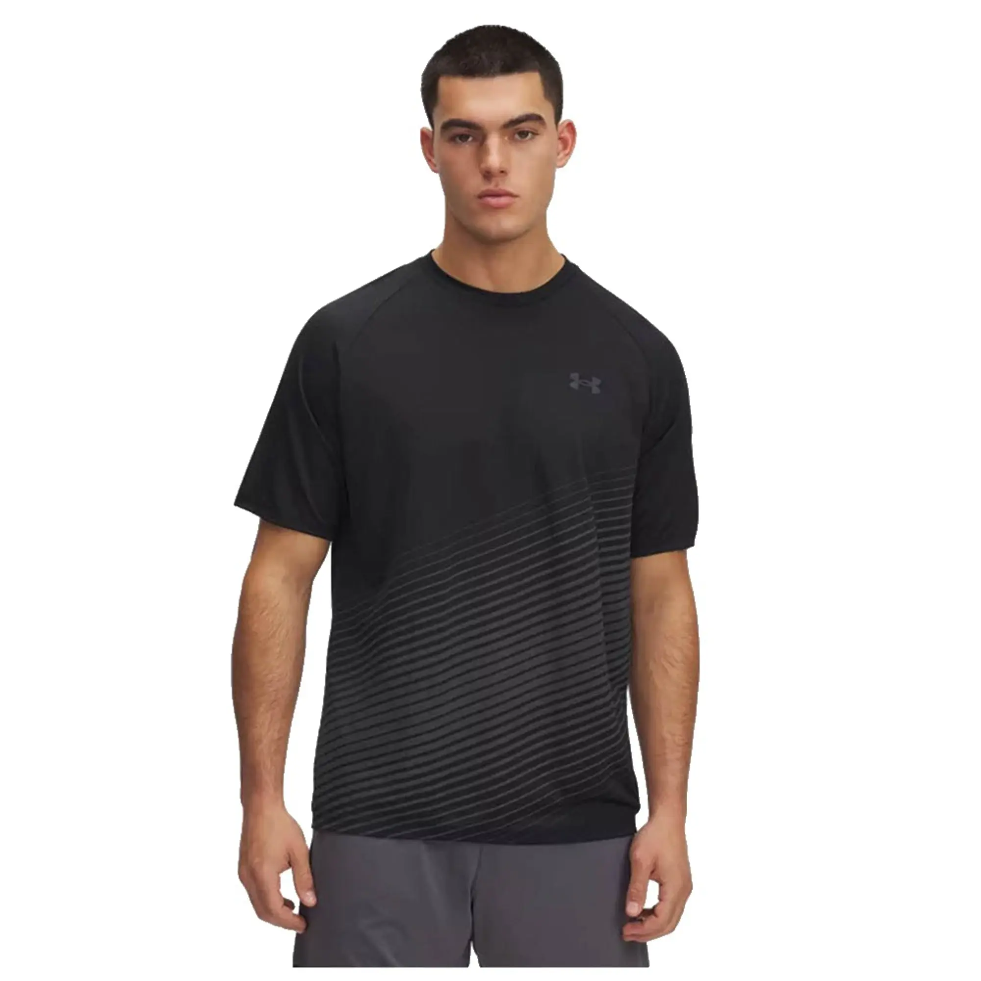 Under Armour  Tech™ Fade Men's Short Sleeve Black / Titan Gray L