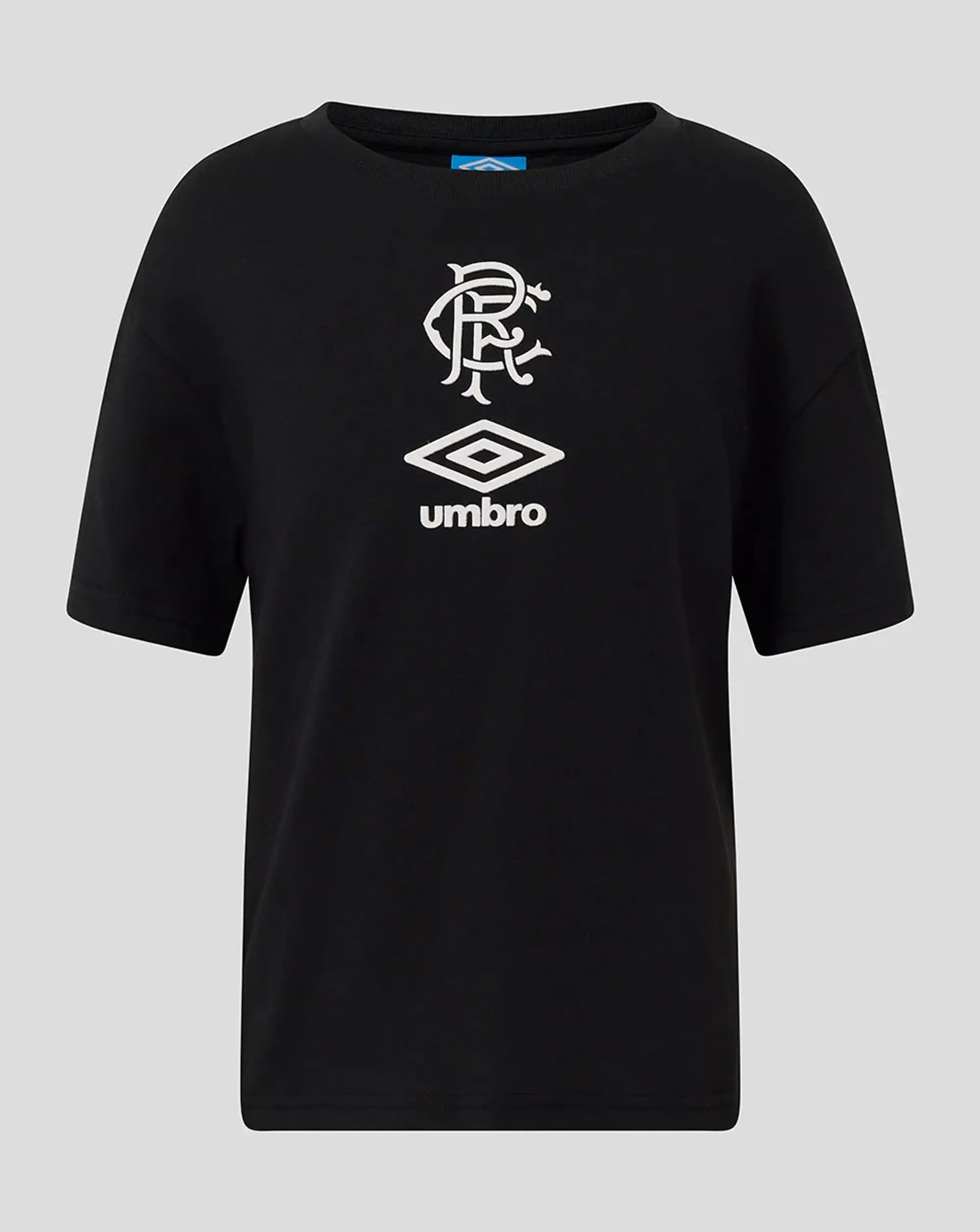 Castore Rangers Junior 25/26 Travel Short Sleeve Tee - White/red