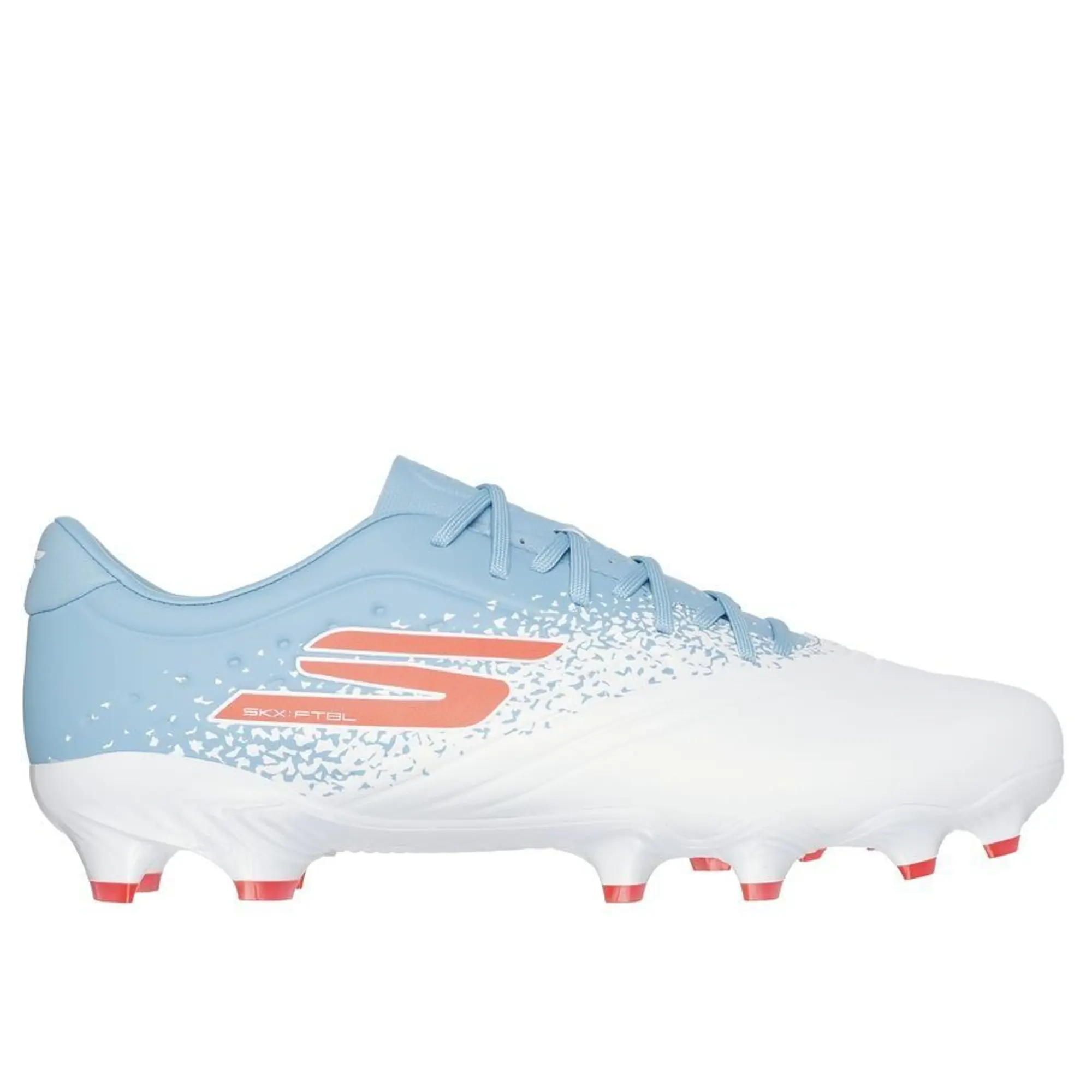 Skechers Razor 1.5 Academy FG Shoes in White/Turquoise