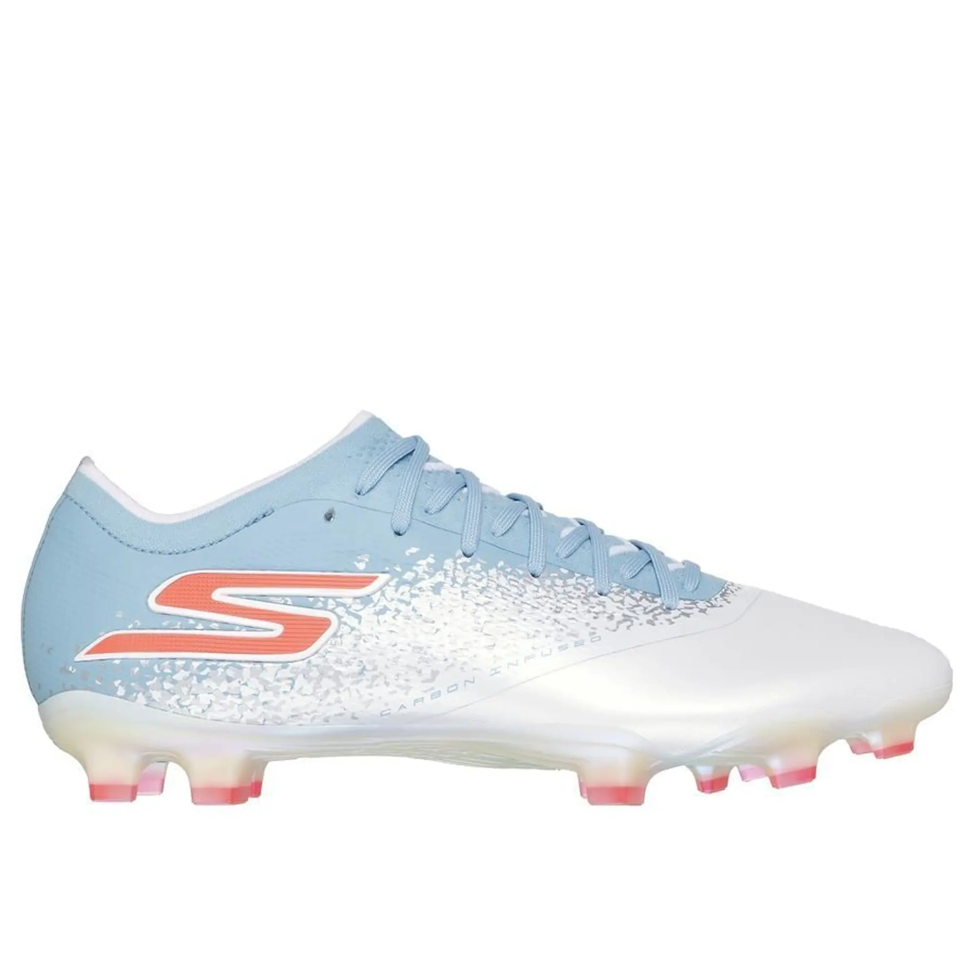 Skechers Razor 1.5 Elite FG Shoes in White/Turquoise