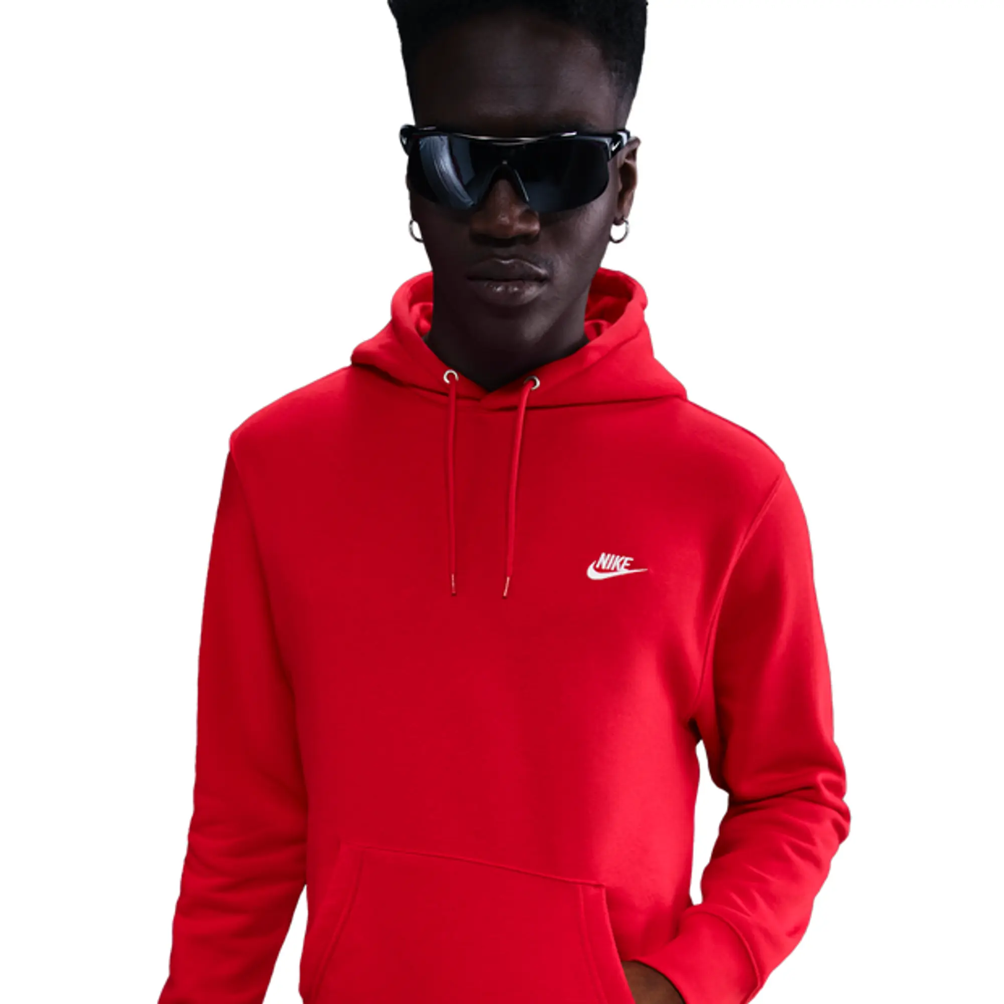 Nike fleece Men Hoodies - Red