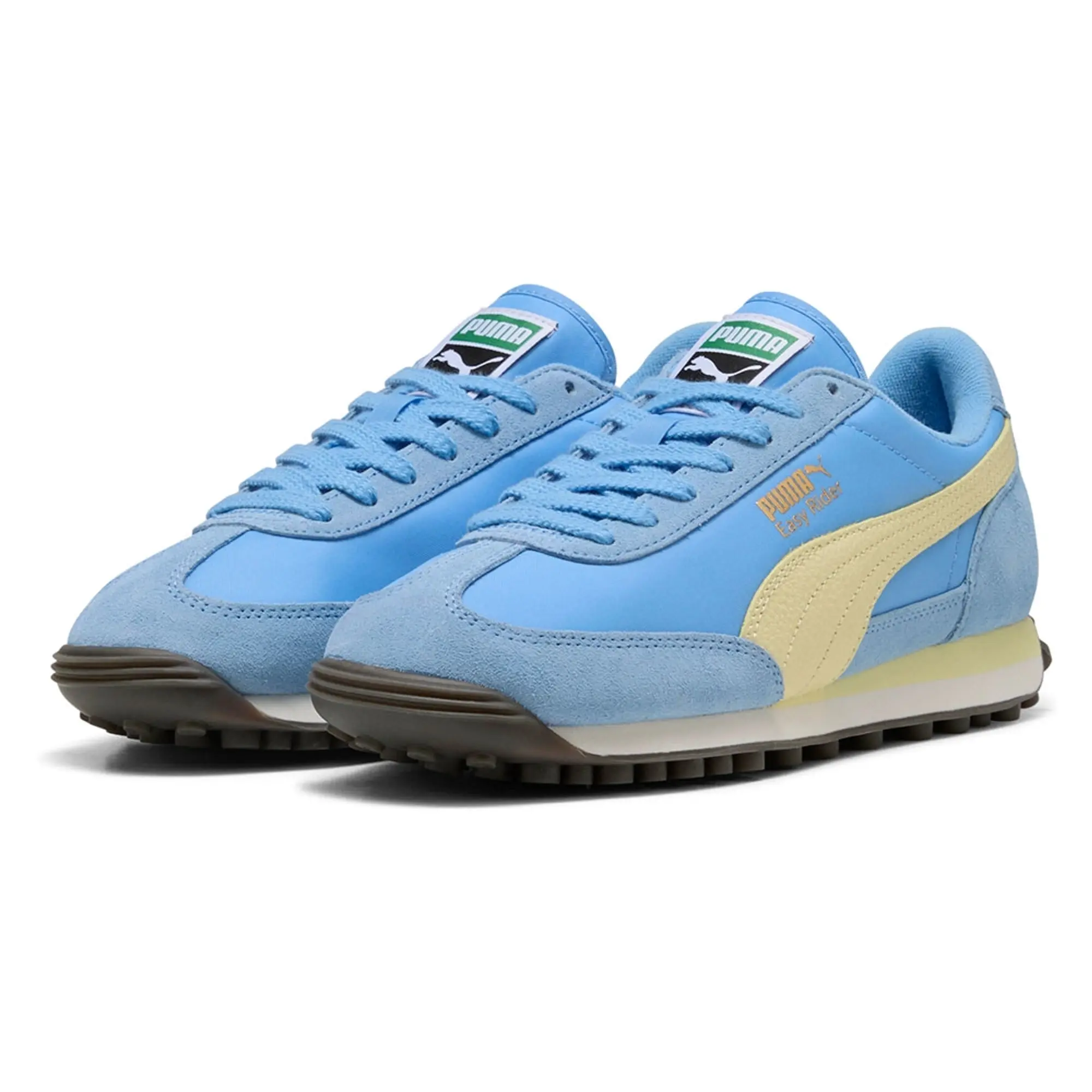 PUMA Easy Rider Vintage Sneakers Unisex, Light Blue/Gold Moon