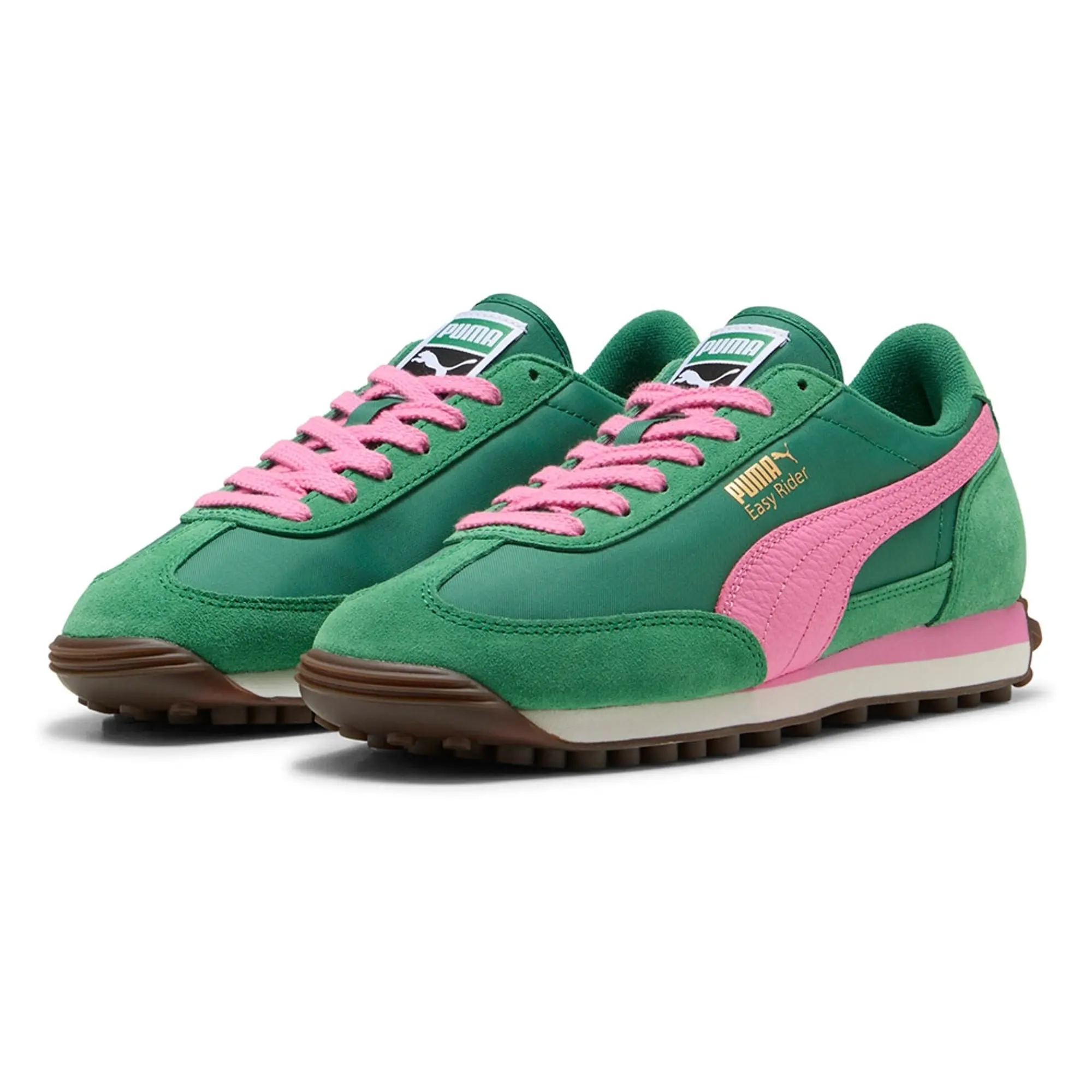 PUMA Easy Rider Vintage Sneakers Unisex, Archive Green/Poised Pink