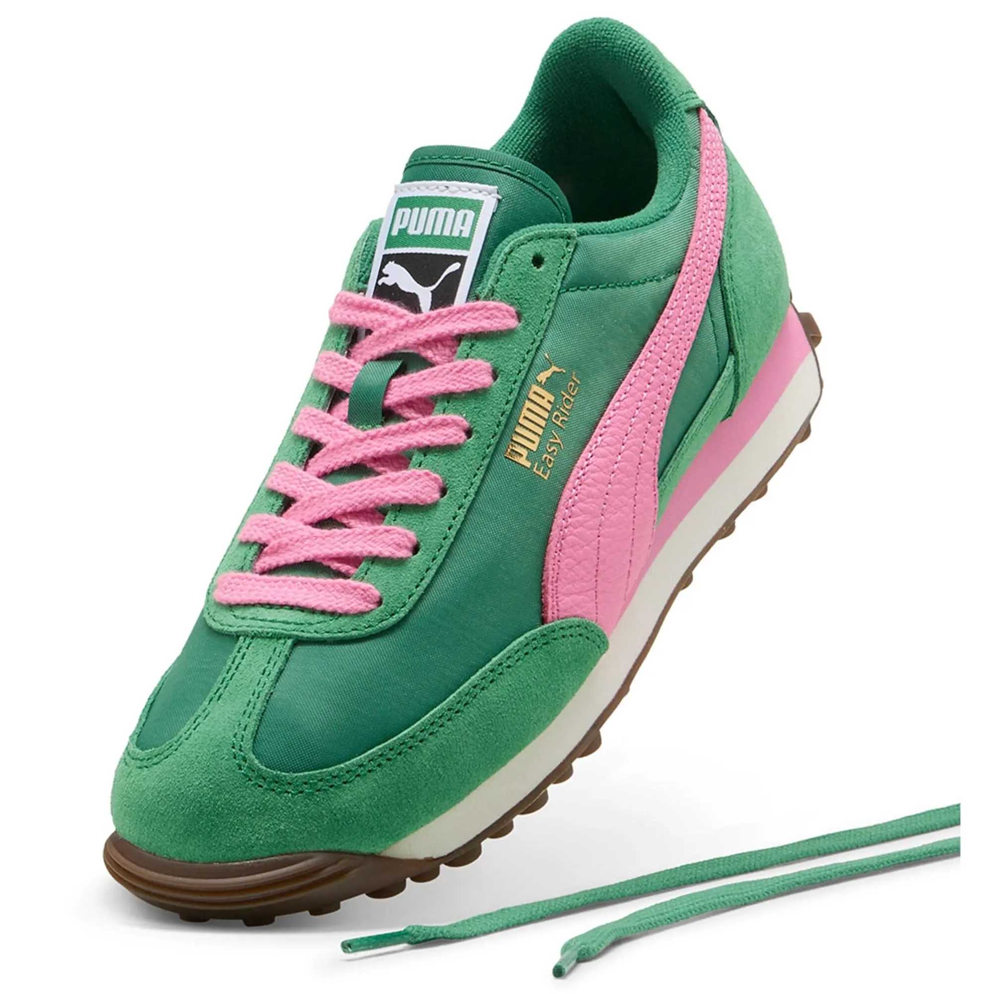 PUMA Easy Rider Vintage Sneakers Unisex, Archive Green/Poised Pink