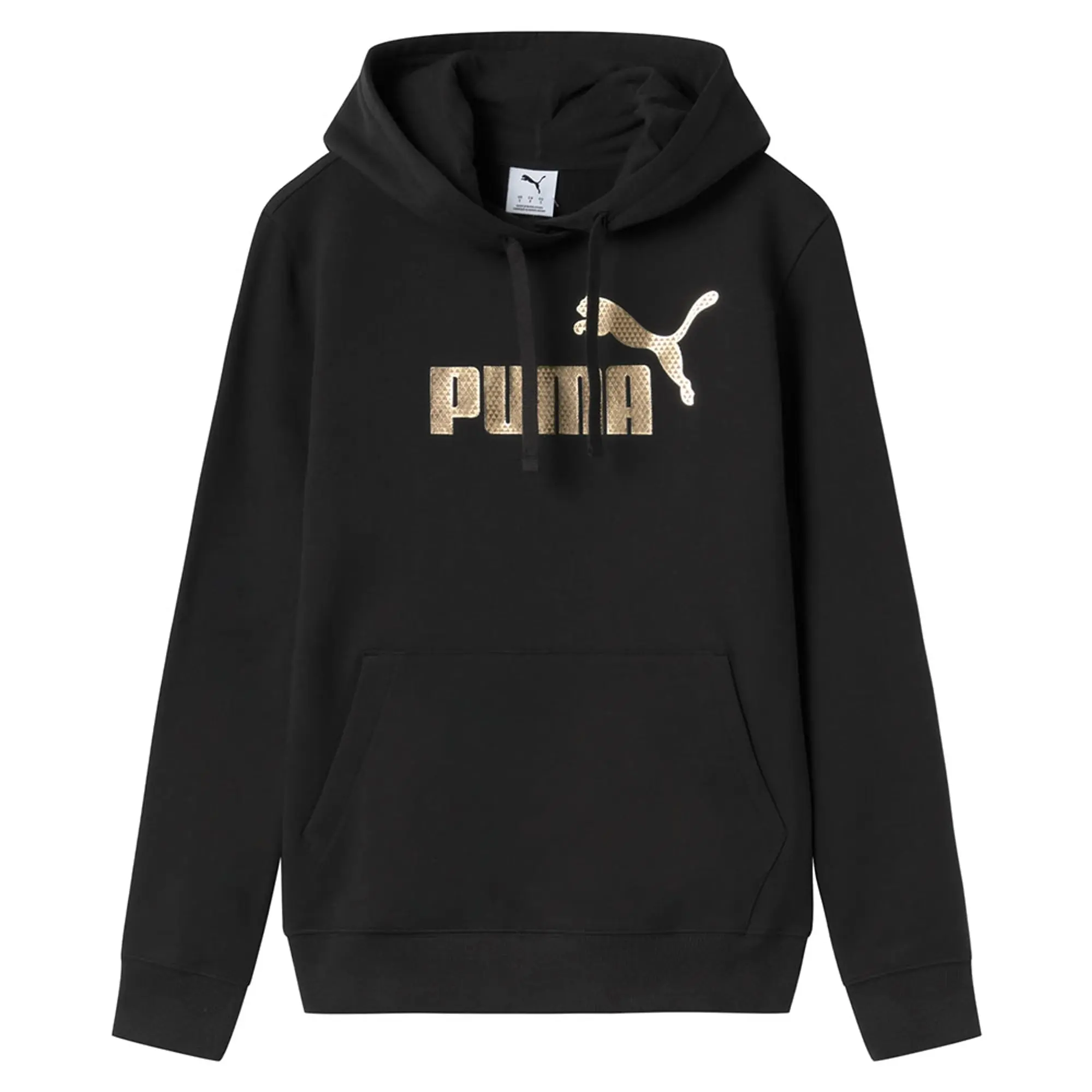 Puma Essentials+ Textured Foil Big Logo Hoodie