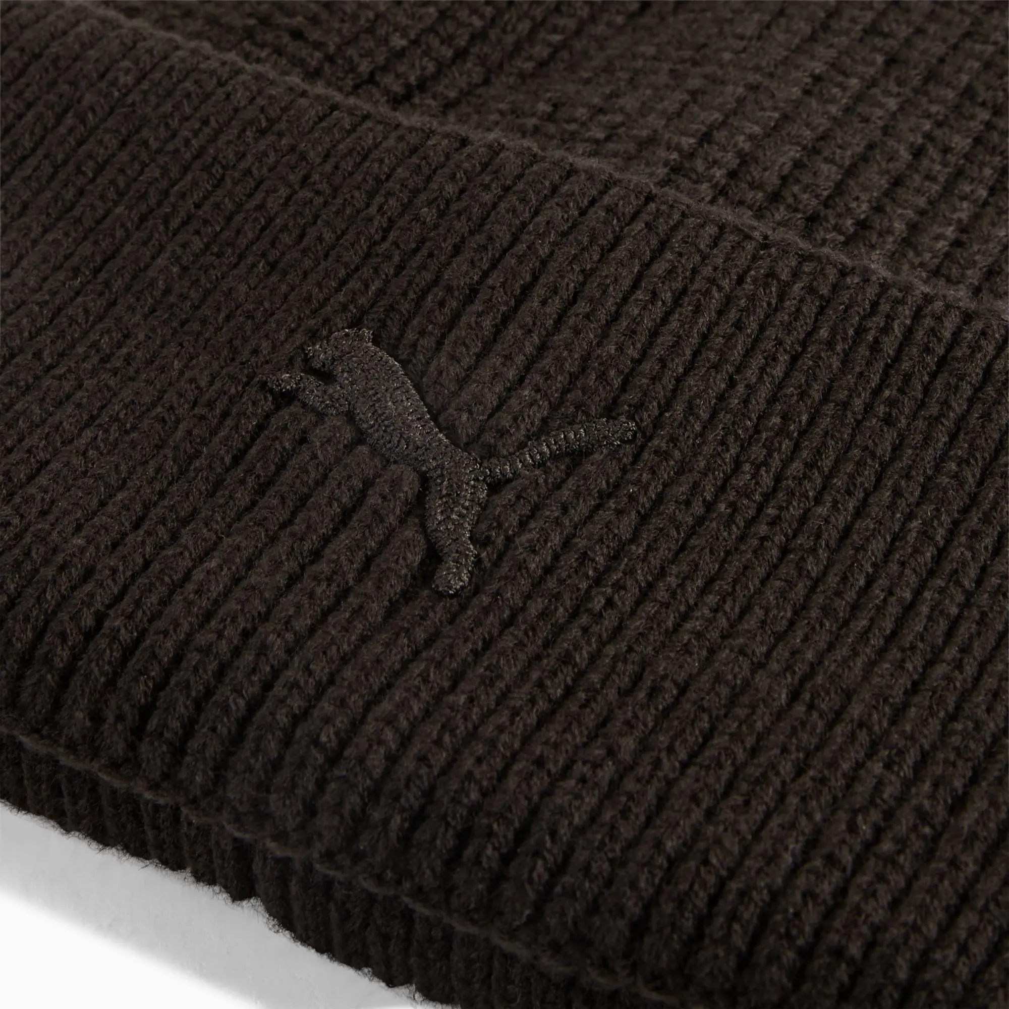 PUMA Wardrobe Essentials Chunky Mid Crown Beanie Hat, Black