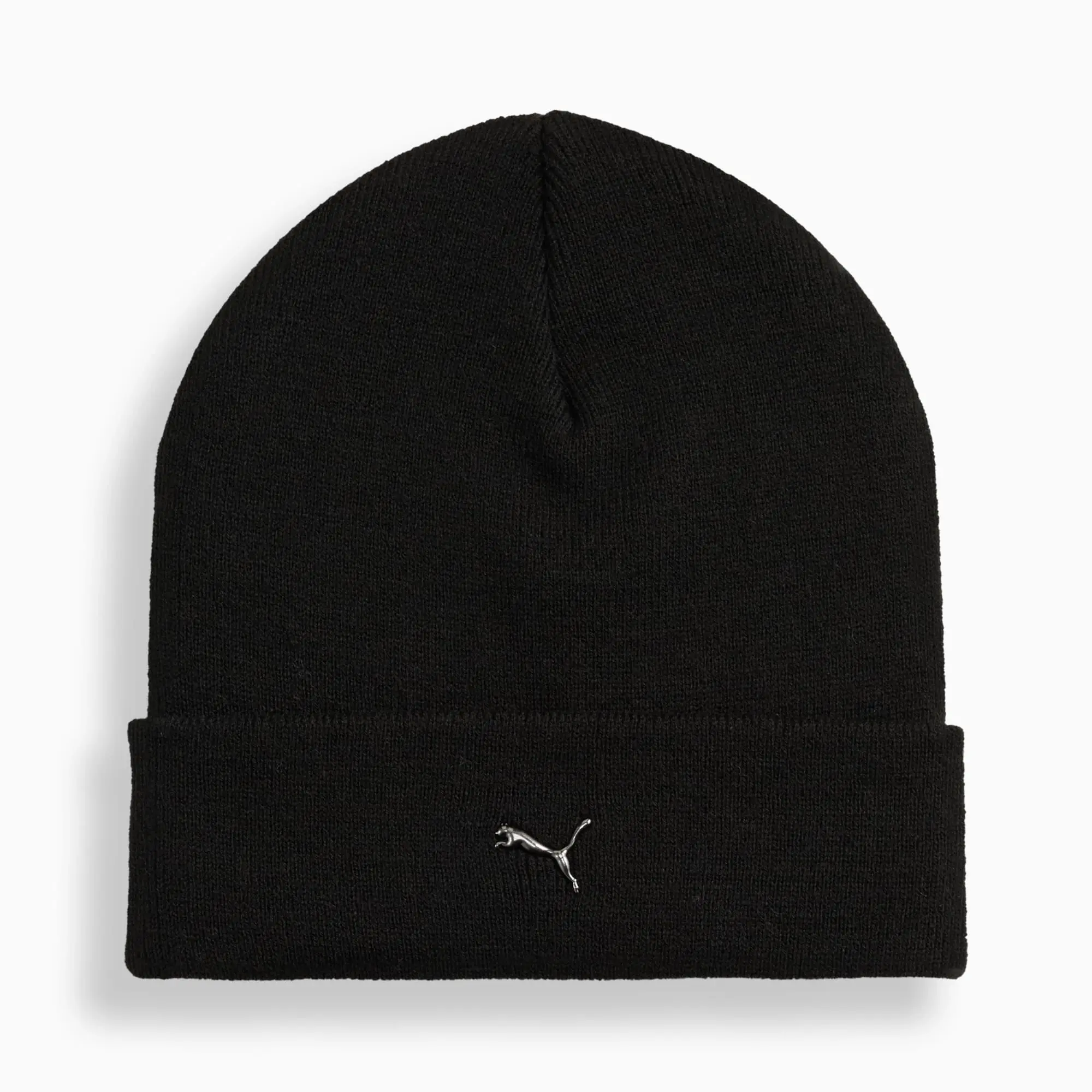 Metal PUMA Cat High Crown Beanie Hat, Black