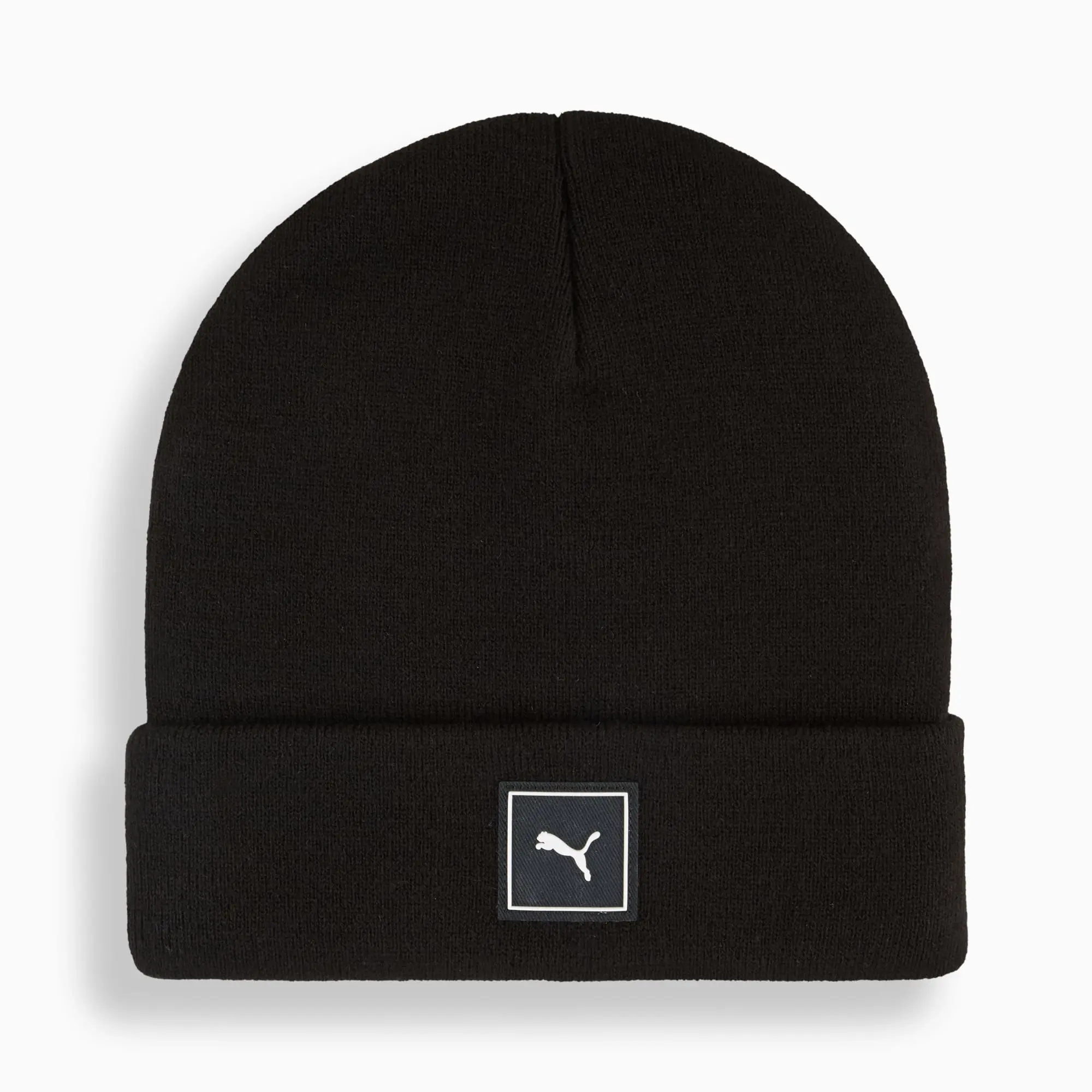 PUMA Wardrobe Essentials High Crown Beanie Hat, Black