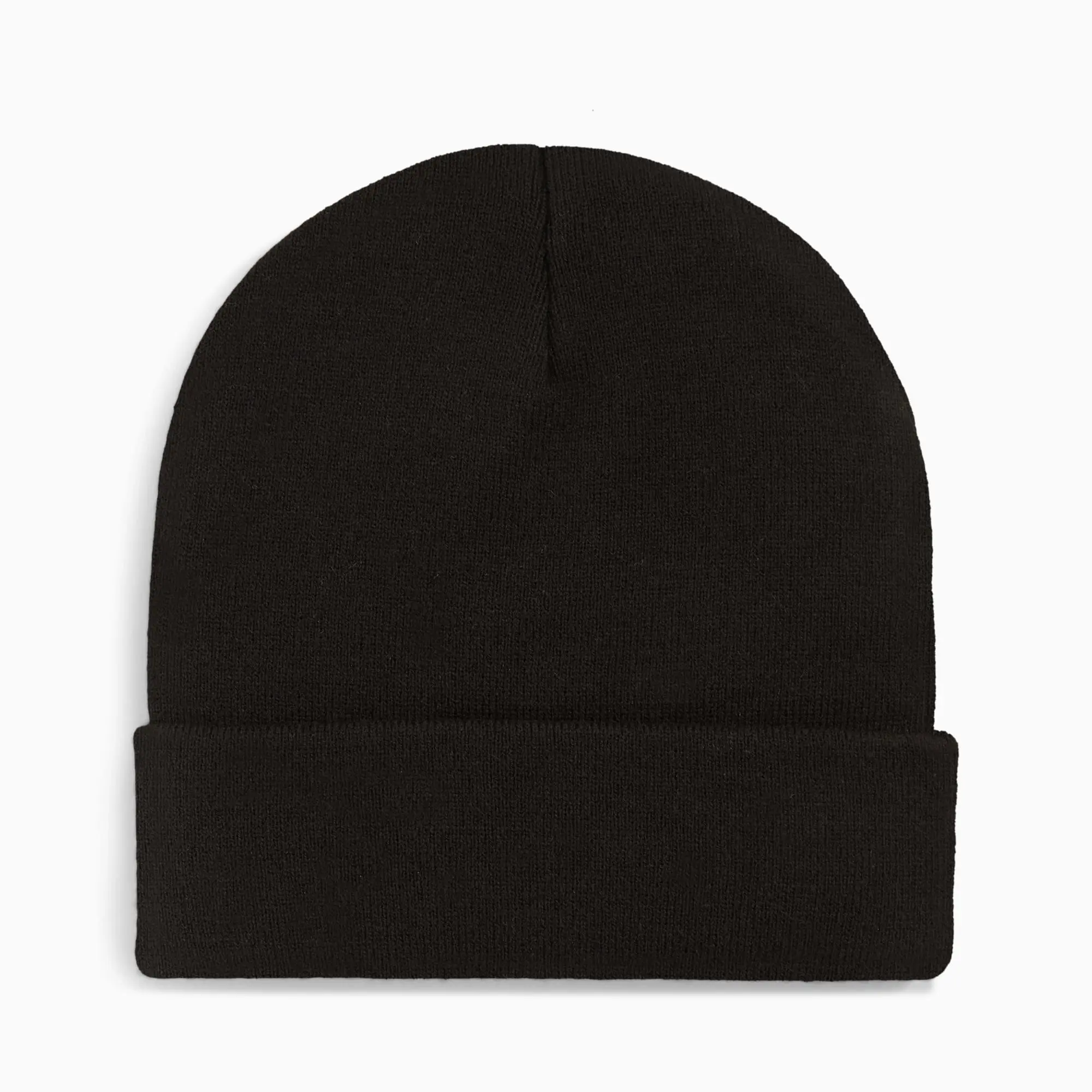 PUMA Wardrobe Essentials High Crown Beanie Hat, Black