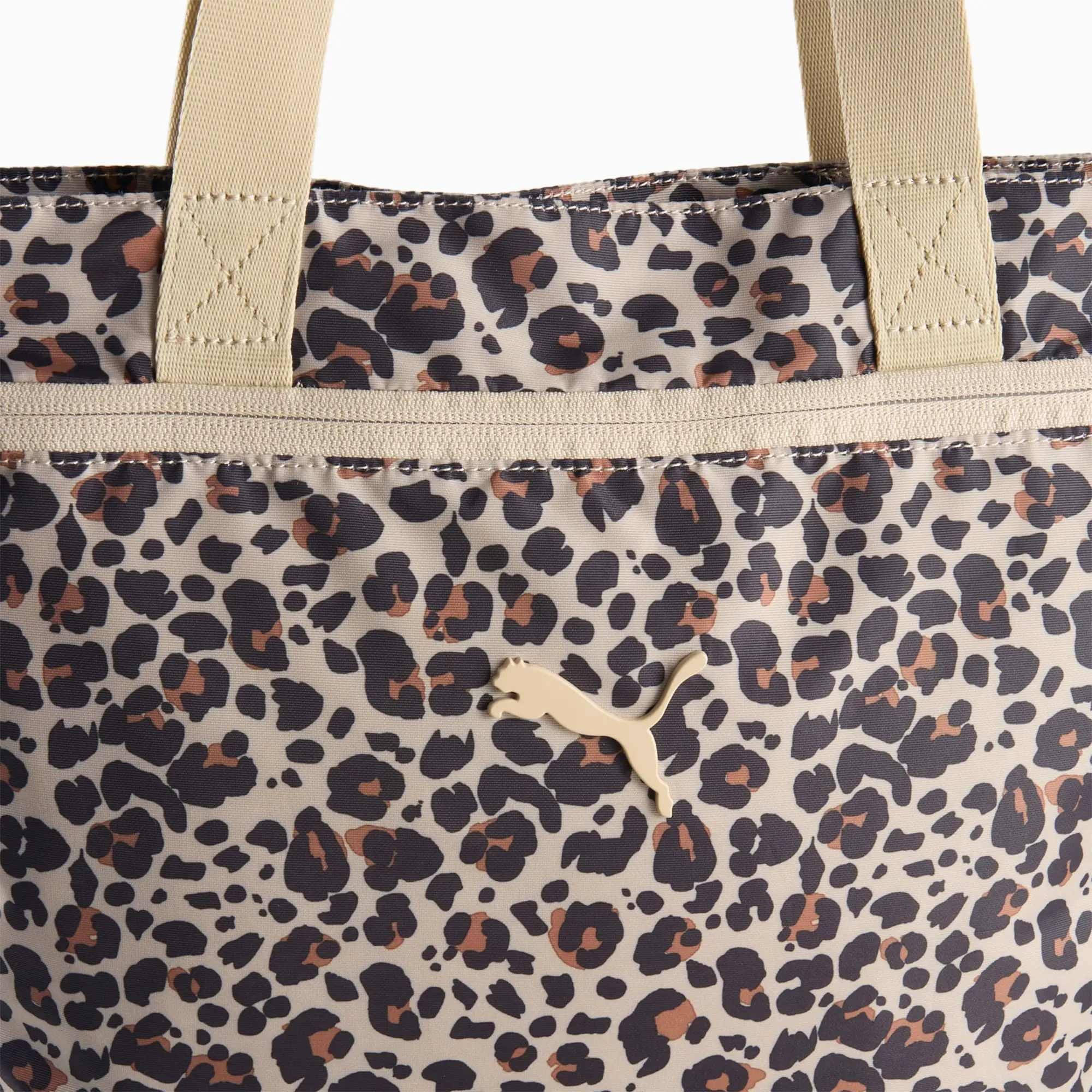 PUMA Pop Tote Women, Toasted Almond/Animal AOP