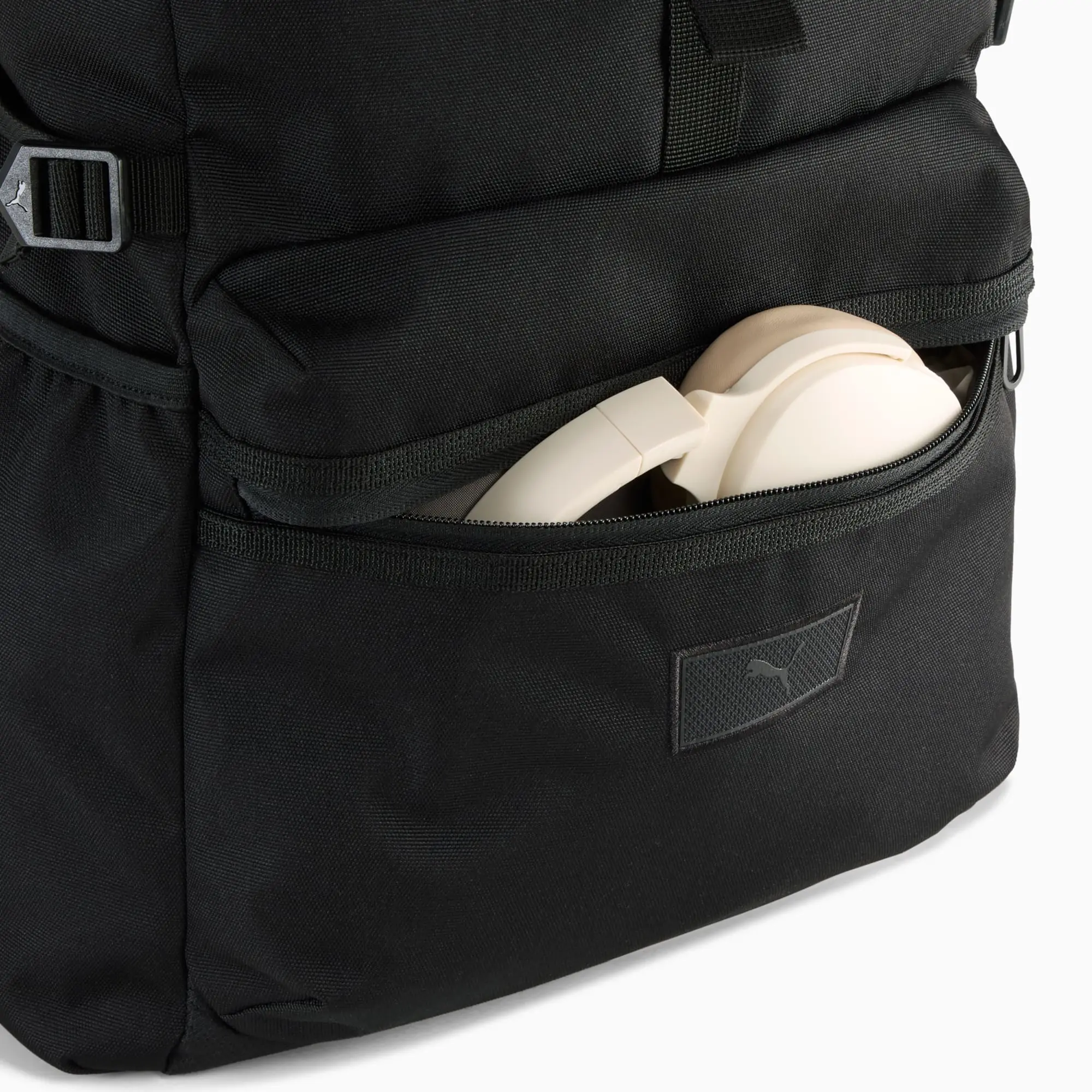 PUMA Essentials 20L Roll-Top Backpack Youth, Black
