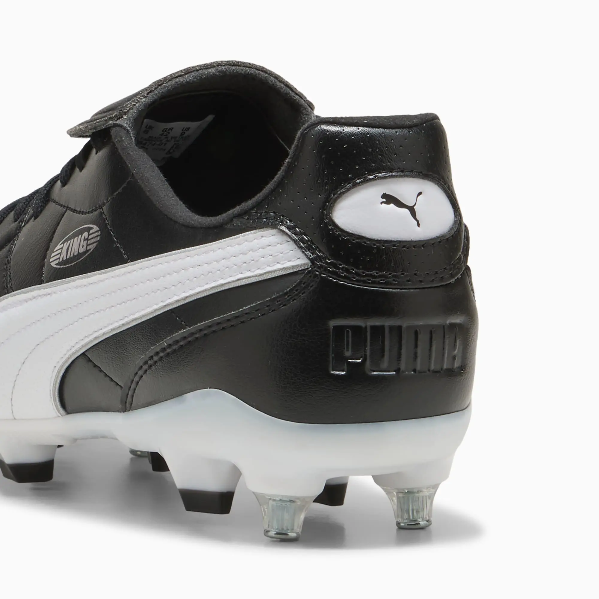PUMA King Liga MxSG Football Boots Unisex, Black/White/Silver, size 10