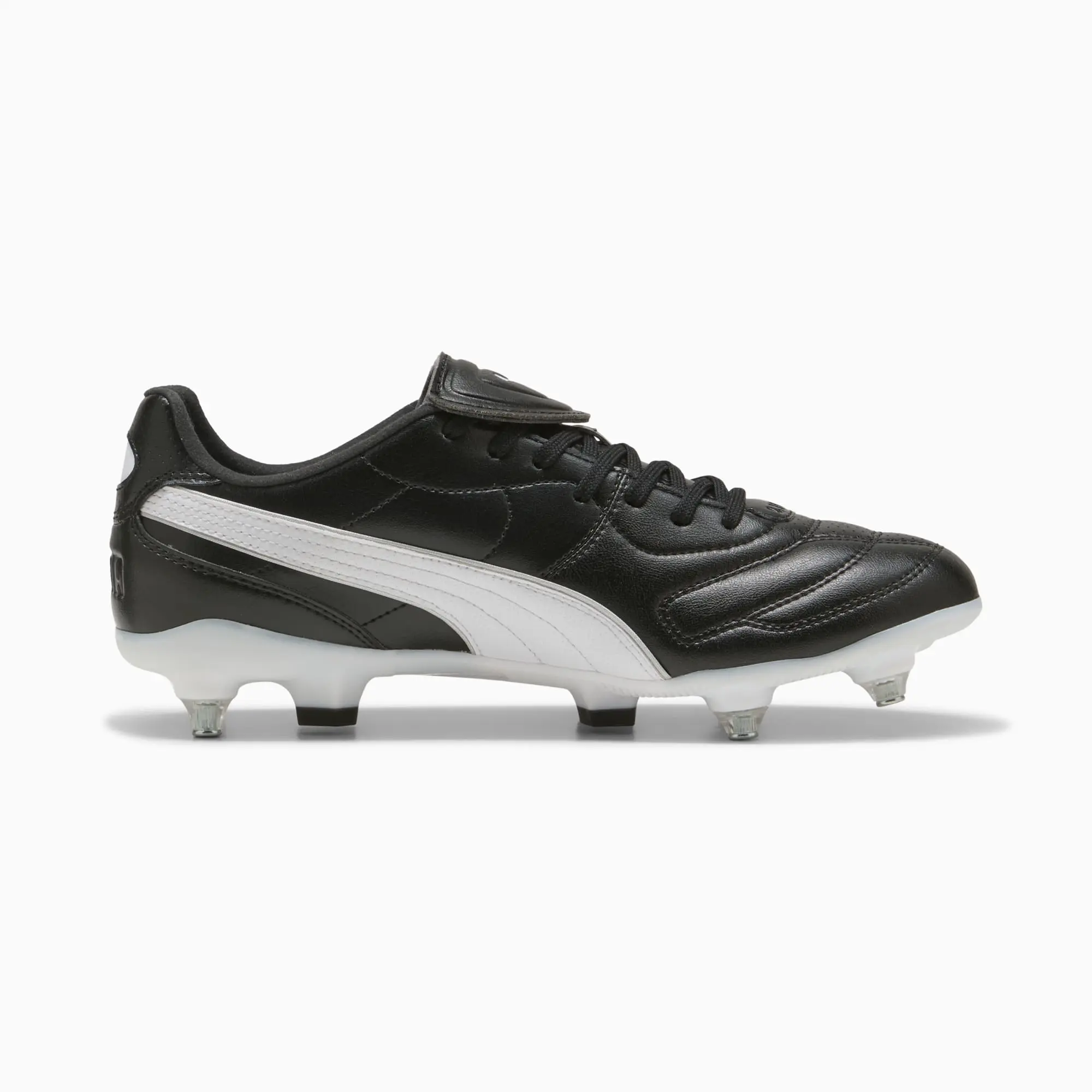 PUMA King Liga MxSG Football Boots Unisex, Black/White/Silver, size 10