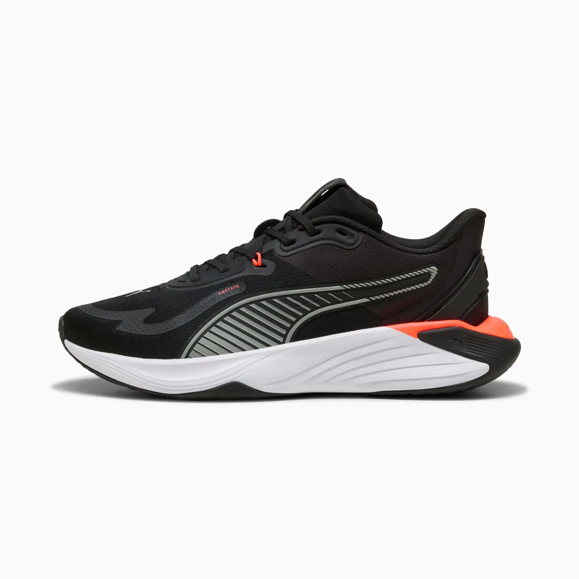 PUMA Pwr Hybrid Training Shoes, Black/White/Glowing Red, size 10