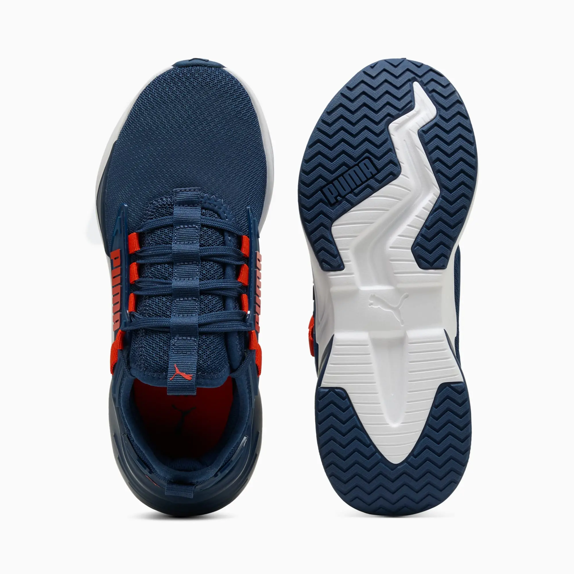 PUMA Retaliate 3 Running Shoes Youth, Persian Blue/Fierce Red/White