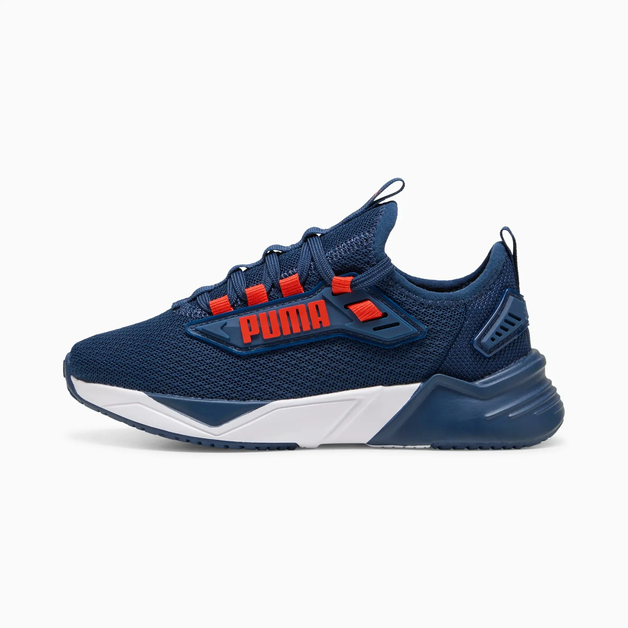 PUMA Retaliate 3 Running Shoes Toddler, Persian Blue/Fierce Red/White, size 1