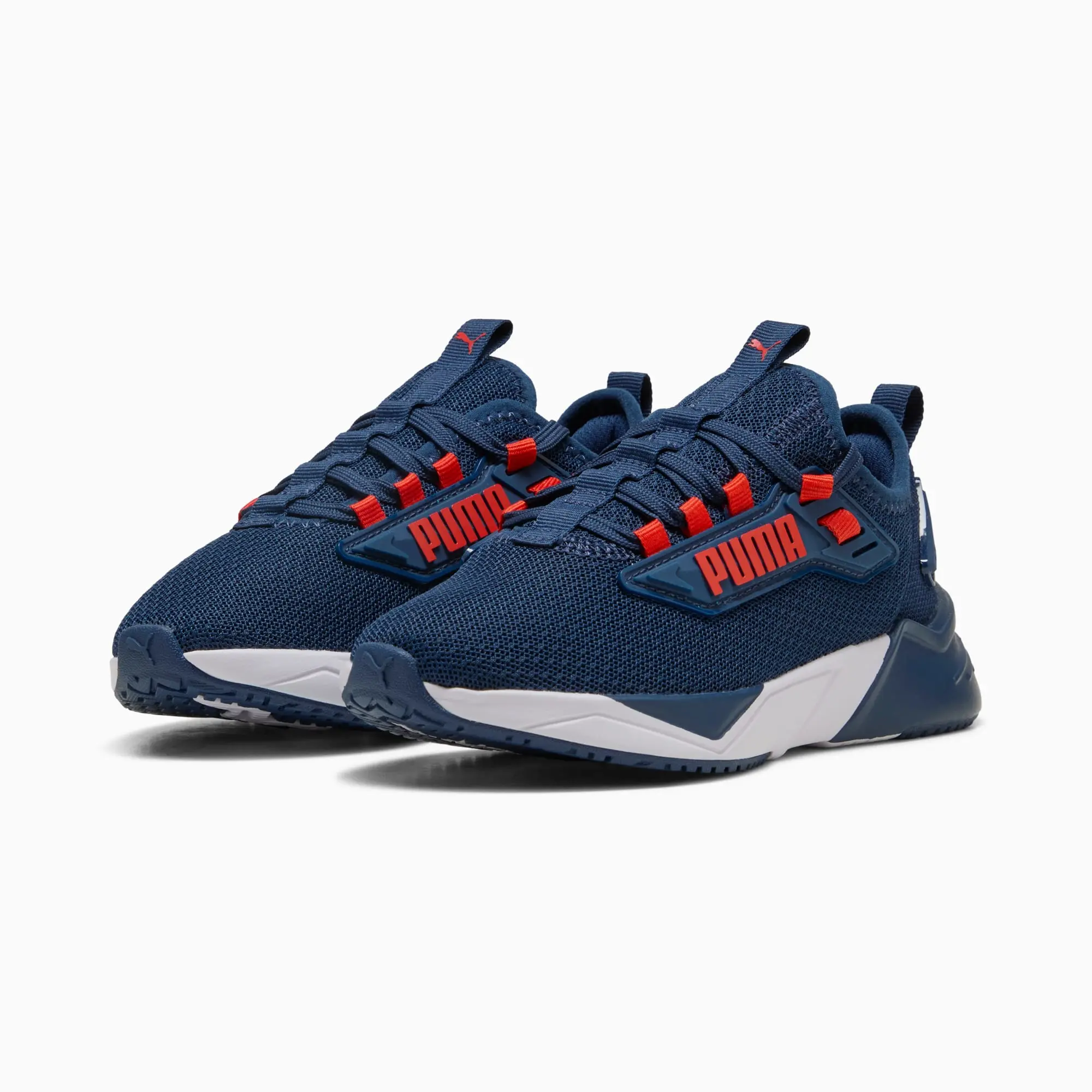 PUMA Retaliate 3 Running Shoes Toddler, Persian Blue/Fierce Red/White, size 1