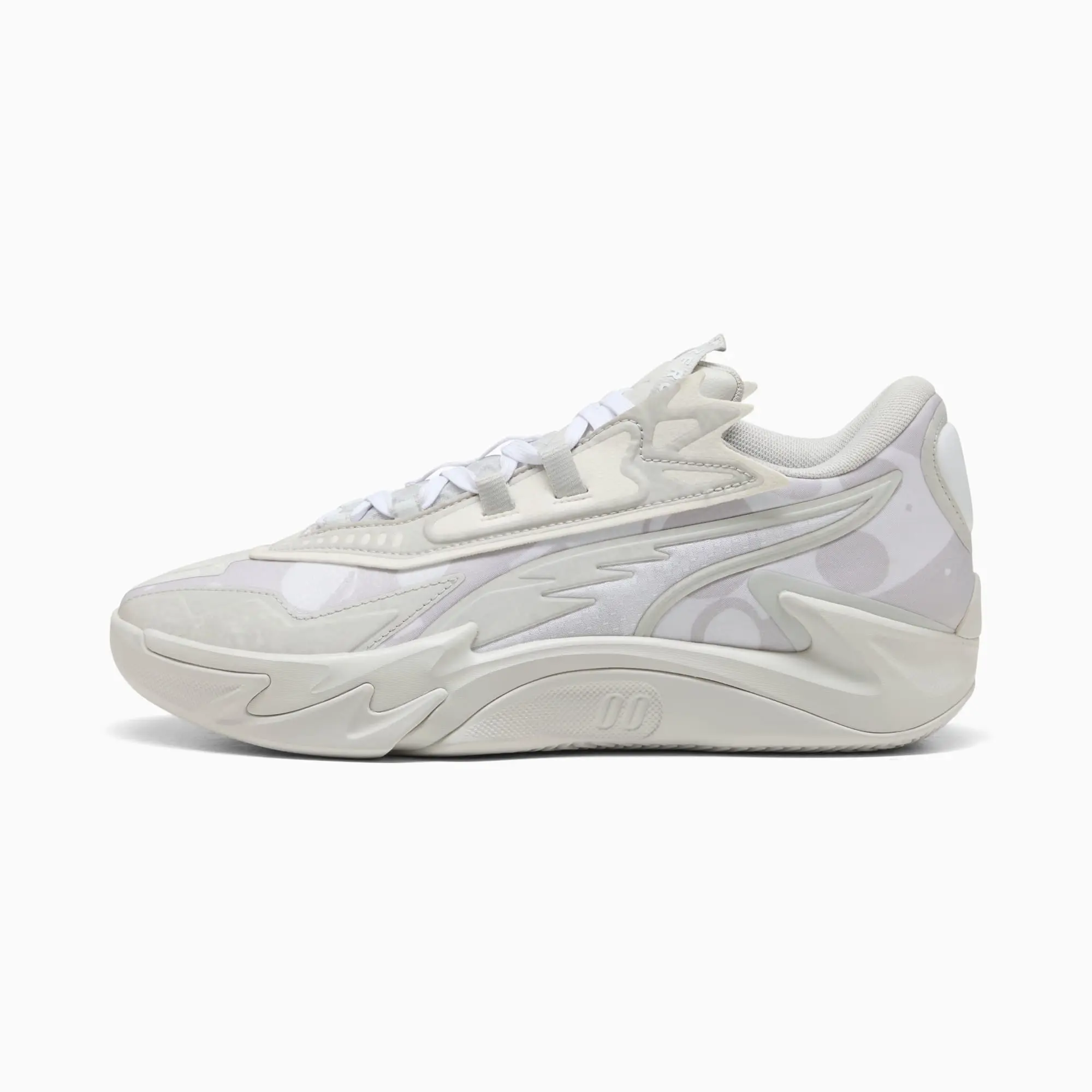 PUMA Scoot Zeros II Basketball Shoes Unisex, Glacial Grey/White, size 10