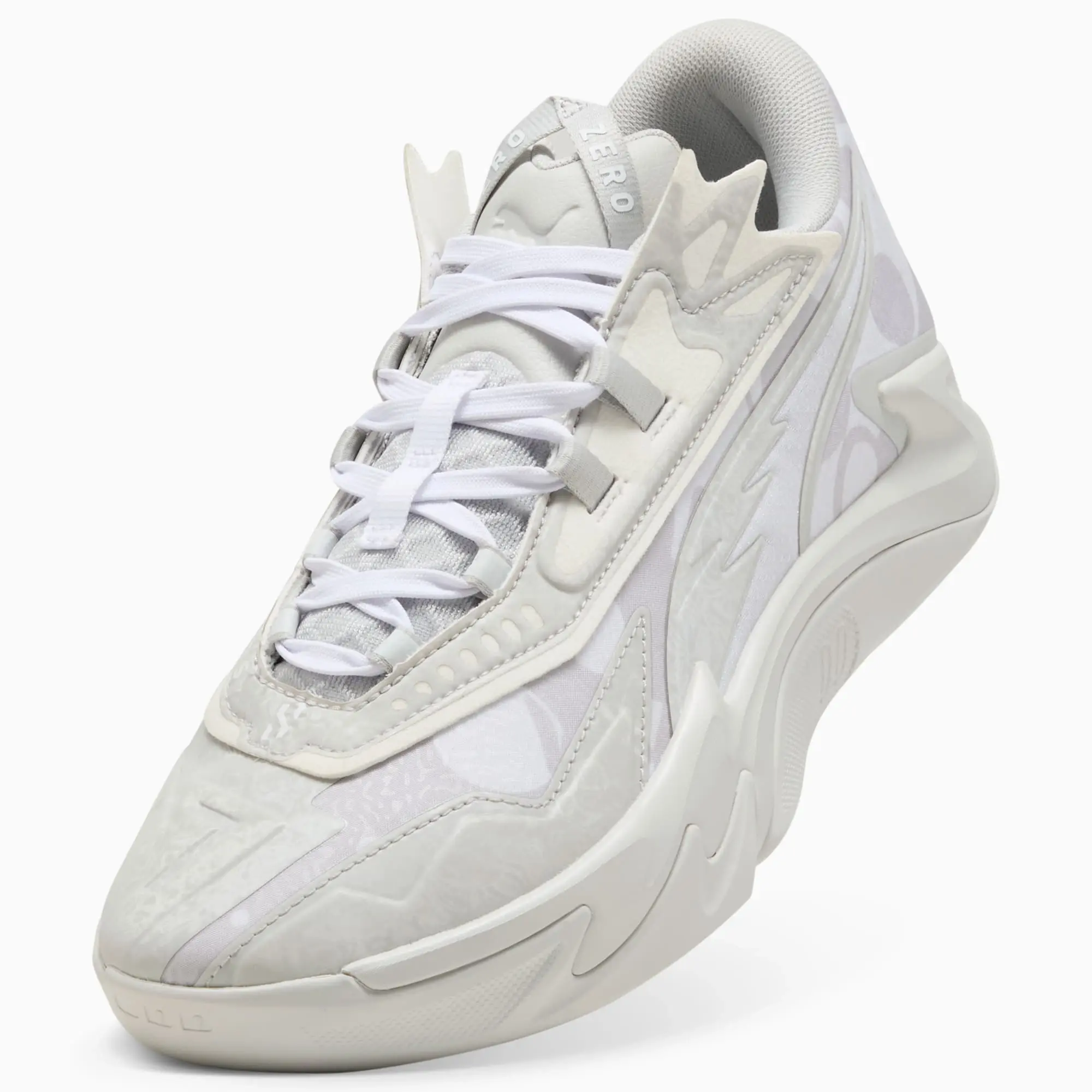 PUMA Scoot Zeros II Basketball Shoes Unisex, Glacial Grey/White, size 10