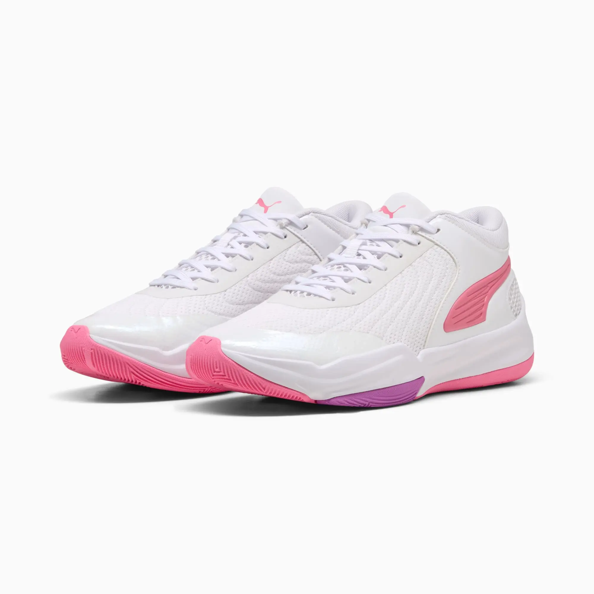 PUMA Court Pro 2 Metallic Basketball Shoes Unisex, Magic Rose/Pure Magenta/Iridescent, size 10