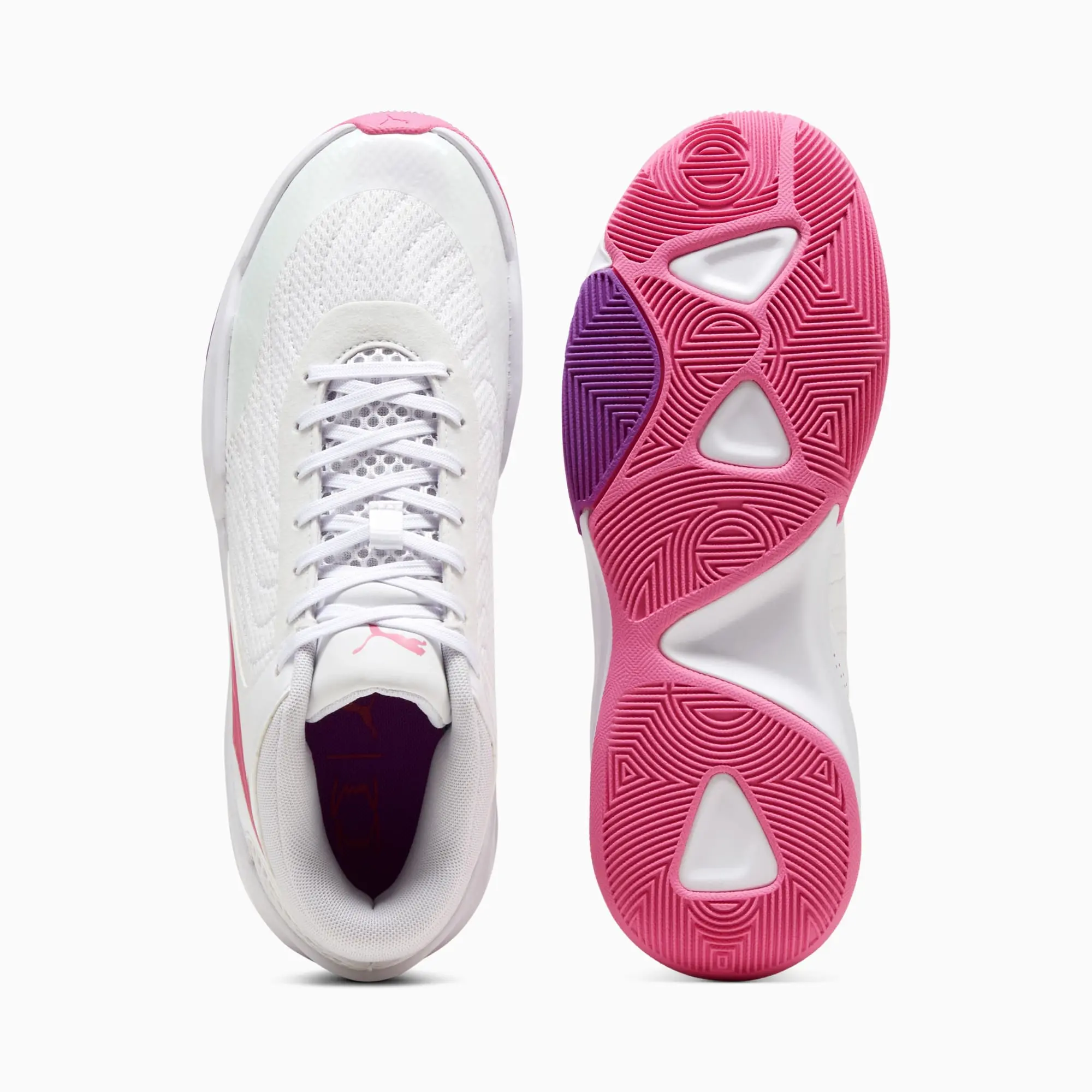 PUMA Court Pro 2 Metallic Basketball Shoes Unisex, Magic Rose/Pure Magenta/Iridescent, size 10