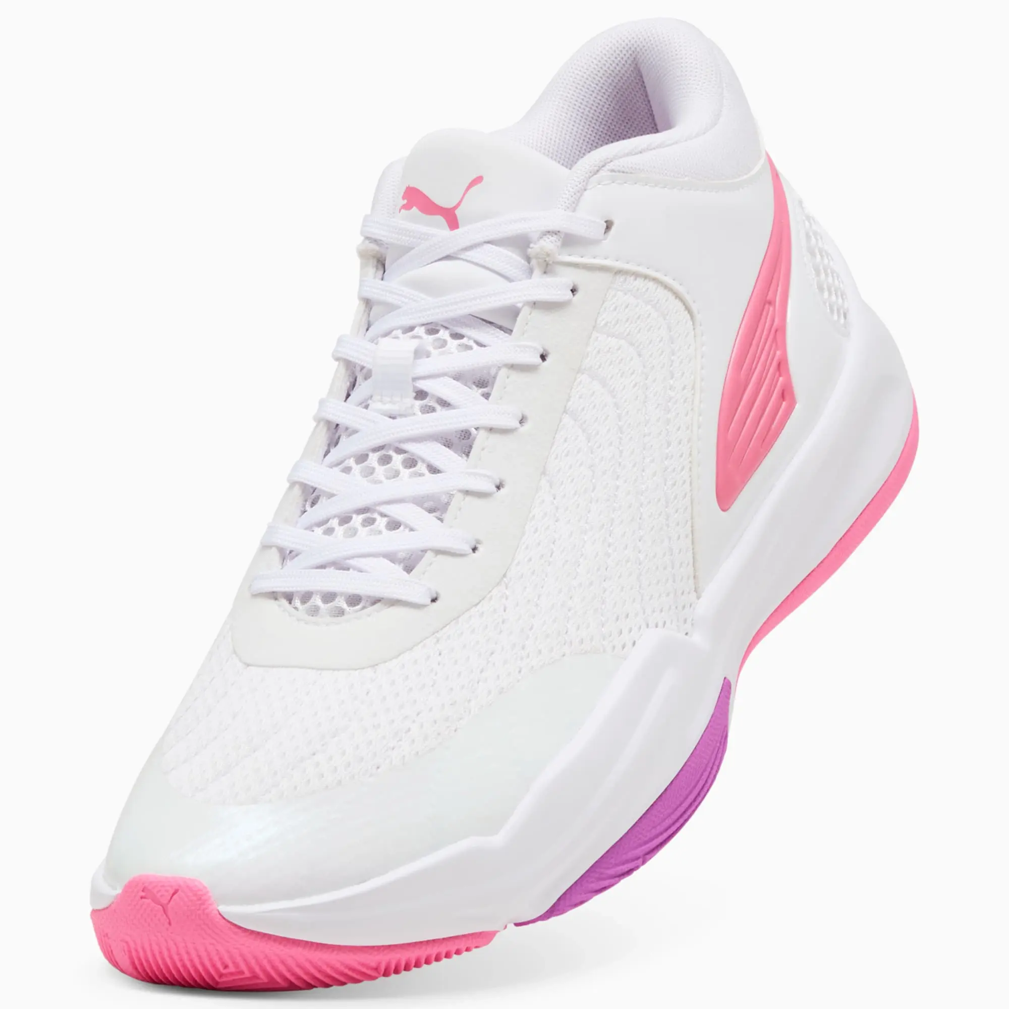 PUMA Court Pro 2 Metallic Basketball Shoes Unisex, Magic Rose/Pure Magenta/Iridescent, size 10