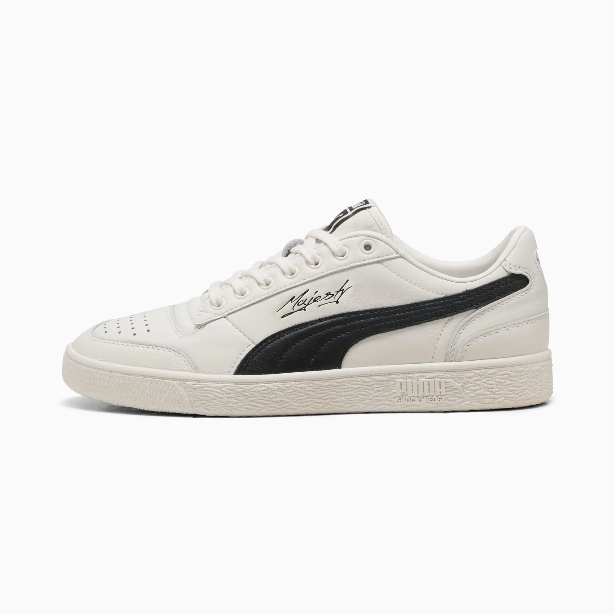 PUMA Majesty Sneakers Unisex, Warm White/Black, size 10