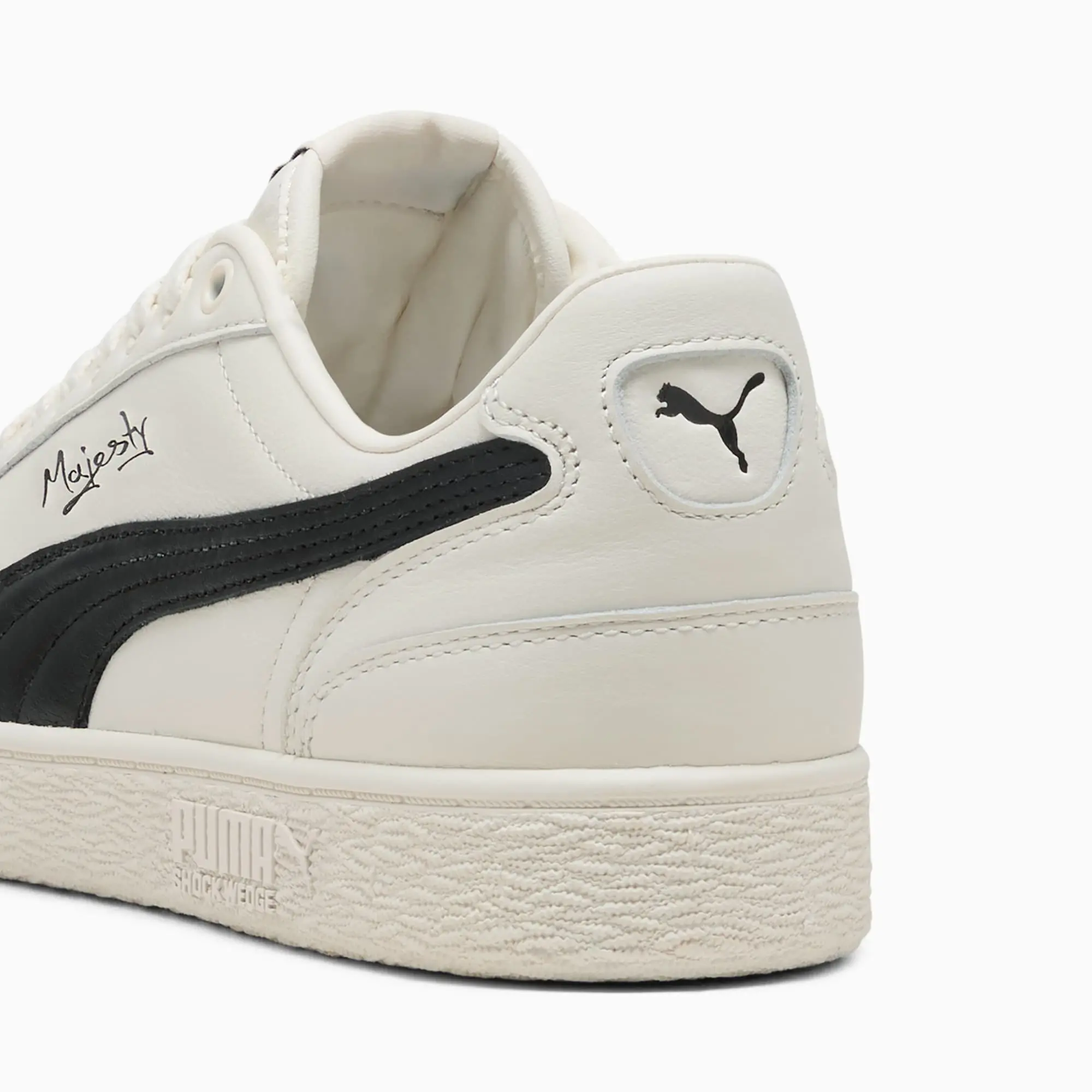 PUMA Majesty Sneakers Unisex, Warm White/Black, size 10