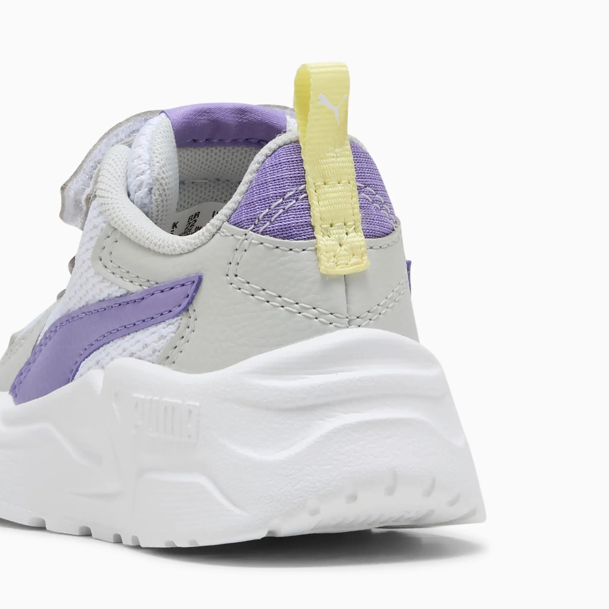 PUMA Trinity Lite Sneakers Babies, White/Lavender Alert/Glacial Grey, size 3