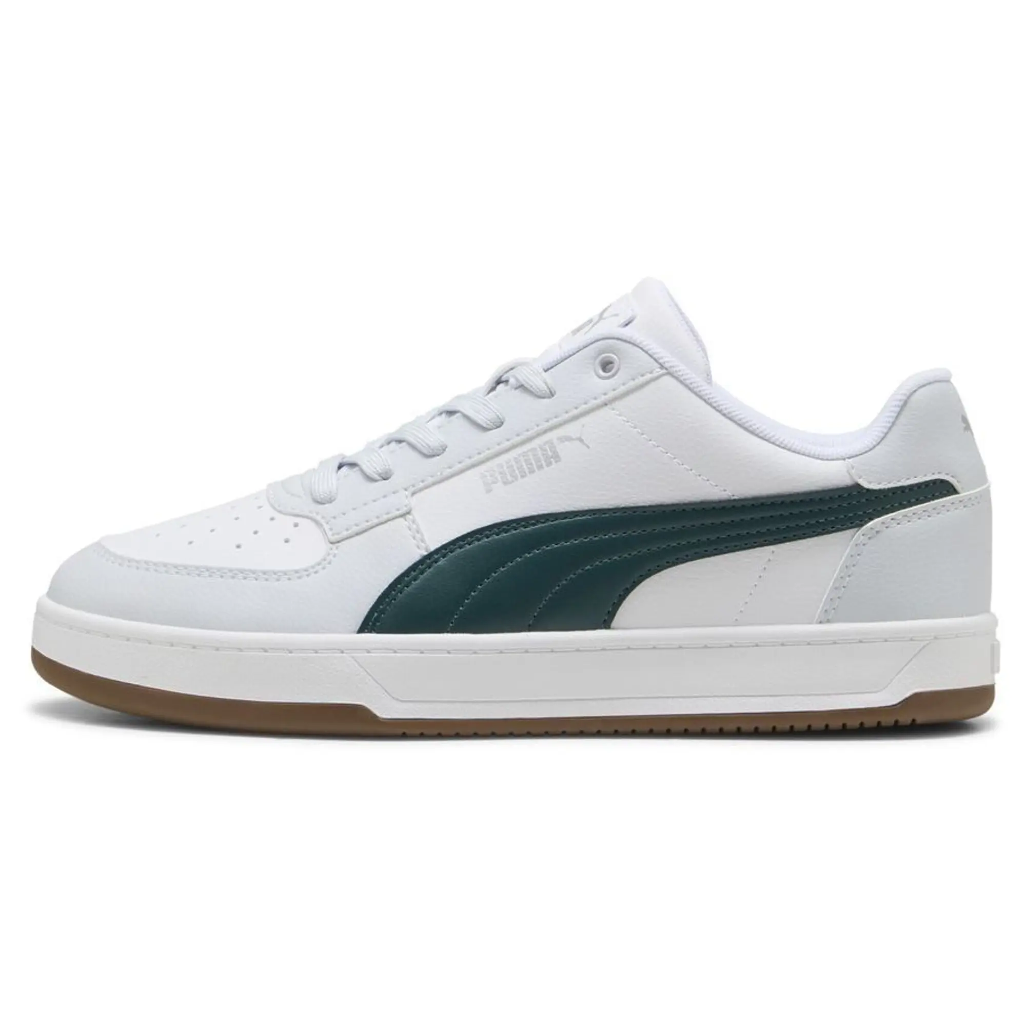 PUMA Caven 2.0 Sneakers, Silver Mist/Green Terrain/White, size 10