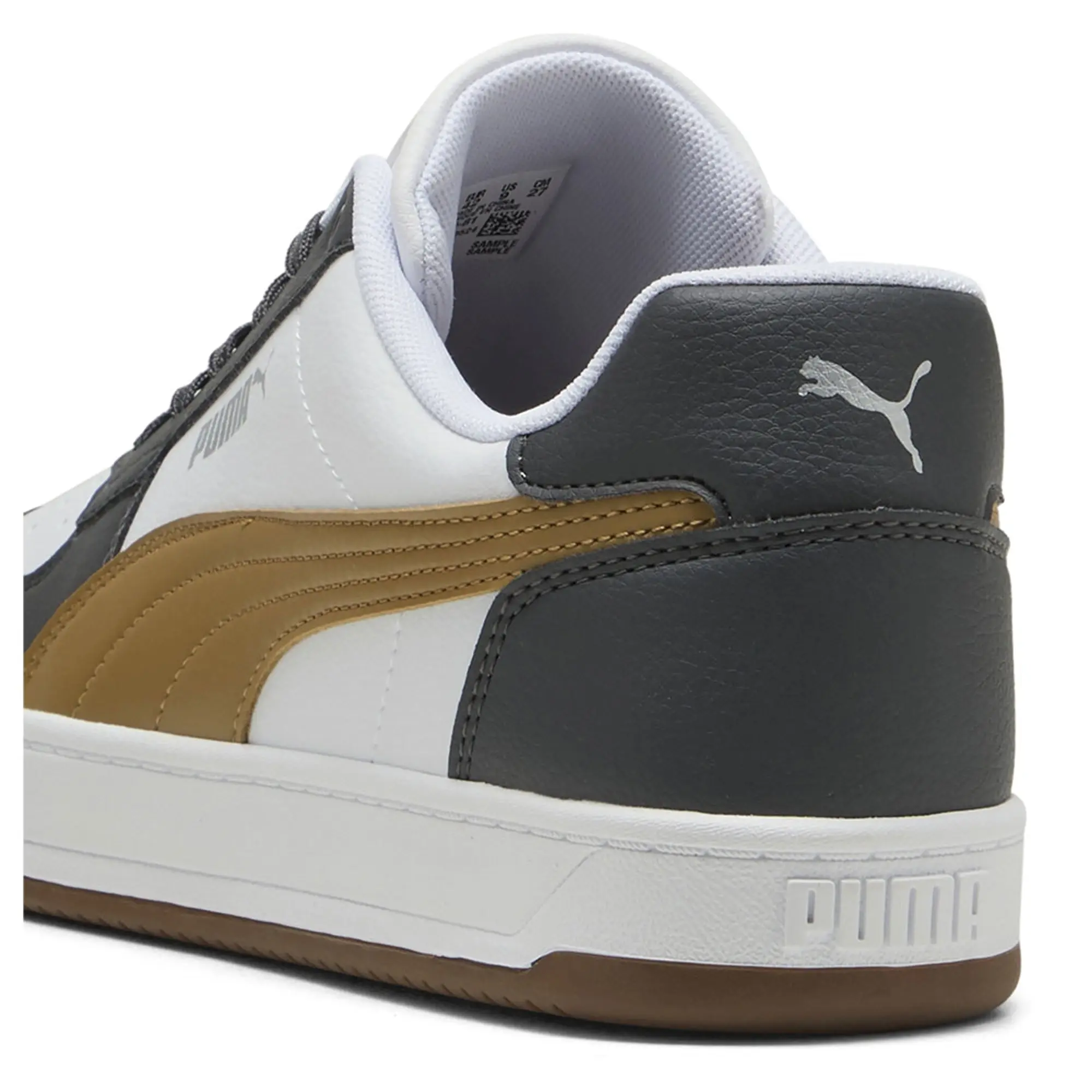 PUMA Caven 2.0 Sneakers, White/Honey Butter/Dusky Grey, size 10