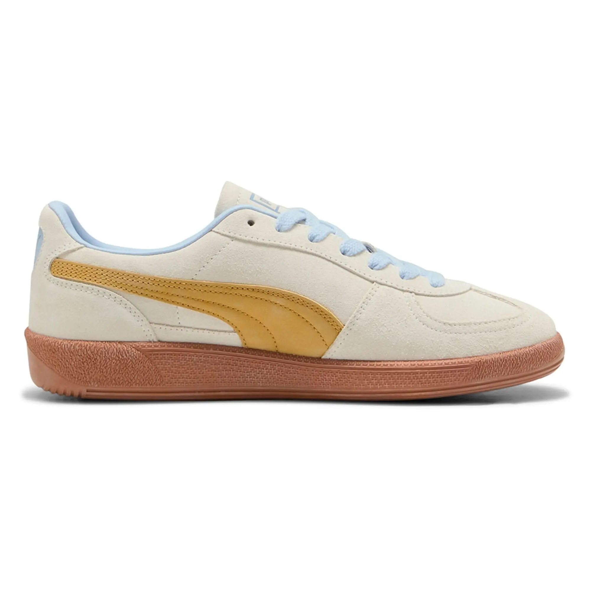 PUMA Palermo Sneakers Unisex, Warm White/Archive Gold, size 10