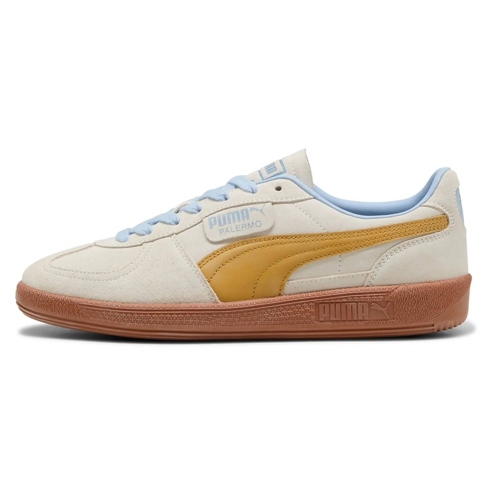 PUMA Palermo Sneakers Unisex, Warm White/Archive Gold, size 10
