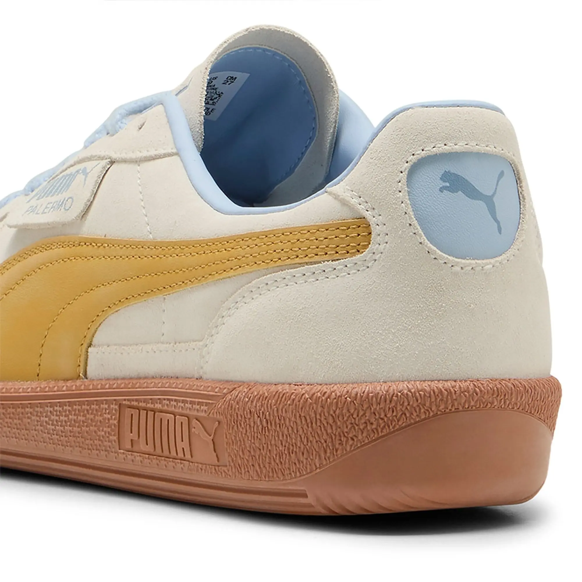 PUMA Palermo Sneakers Unisex, Warm White/Archive Gold, size 10